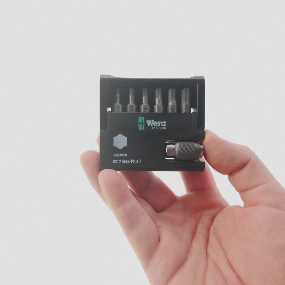 Load video: Wera 056168 Hex Bit-Check Set
