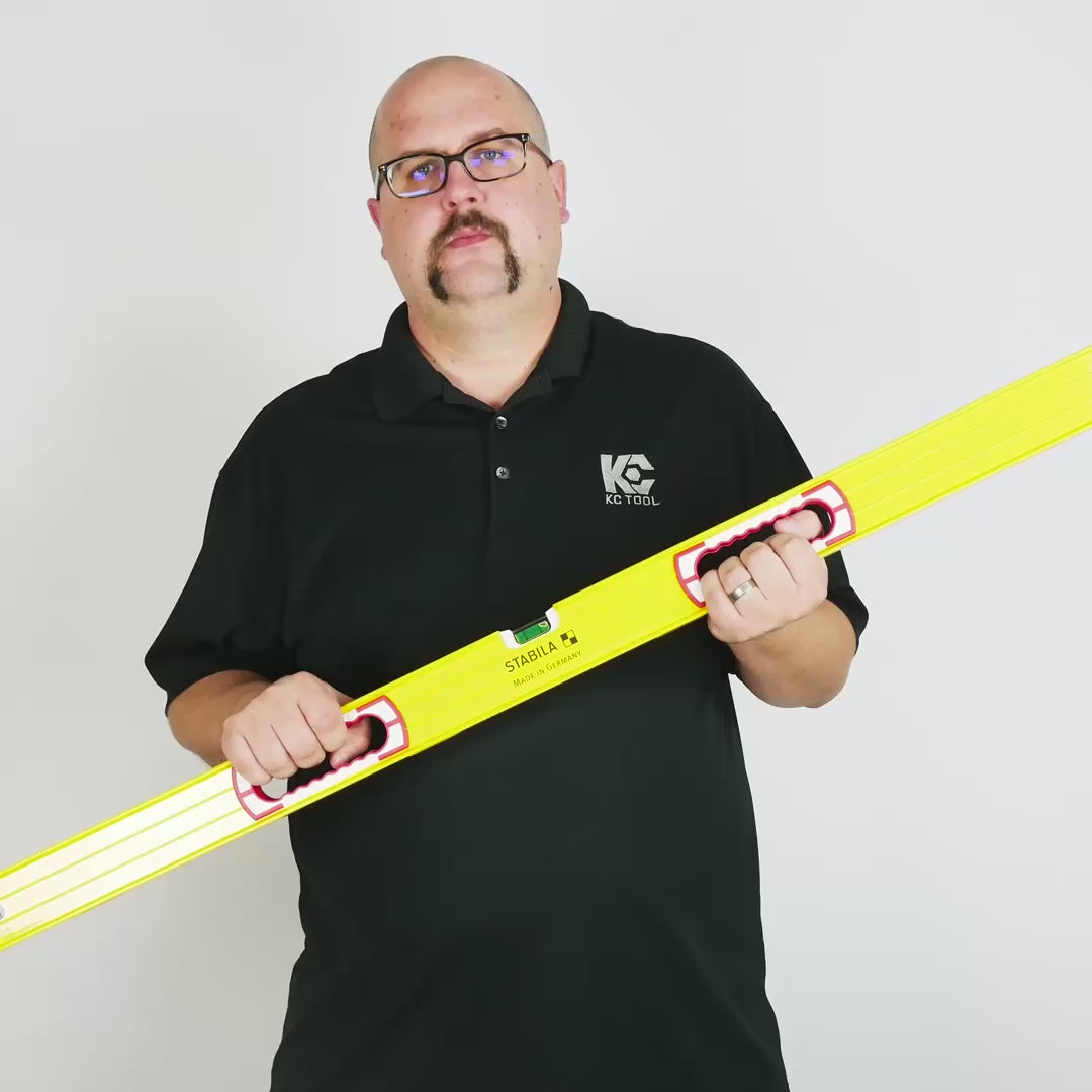 Load video: Stabila Type 96M Magnetic Level, 48"