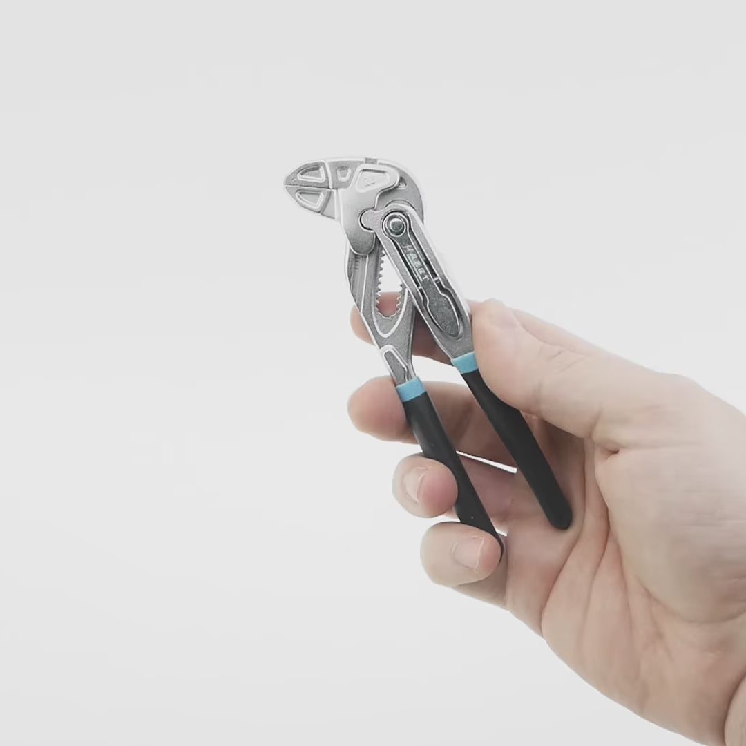 Load video: Hazet 762-12 Grip Pliers Wrench, 125 mm
