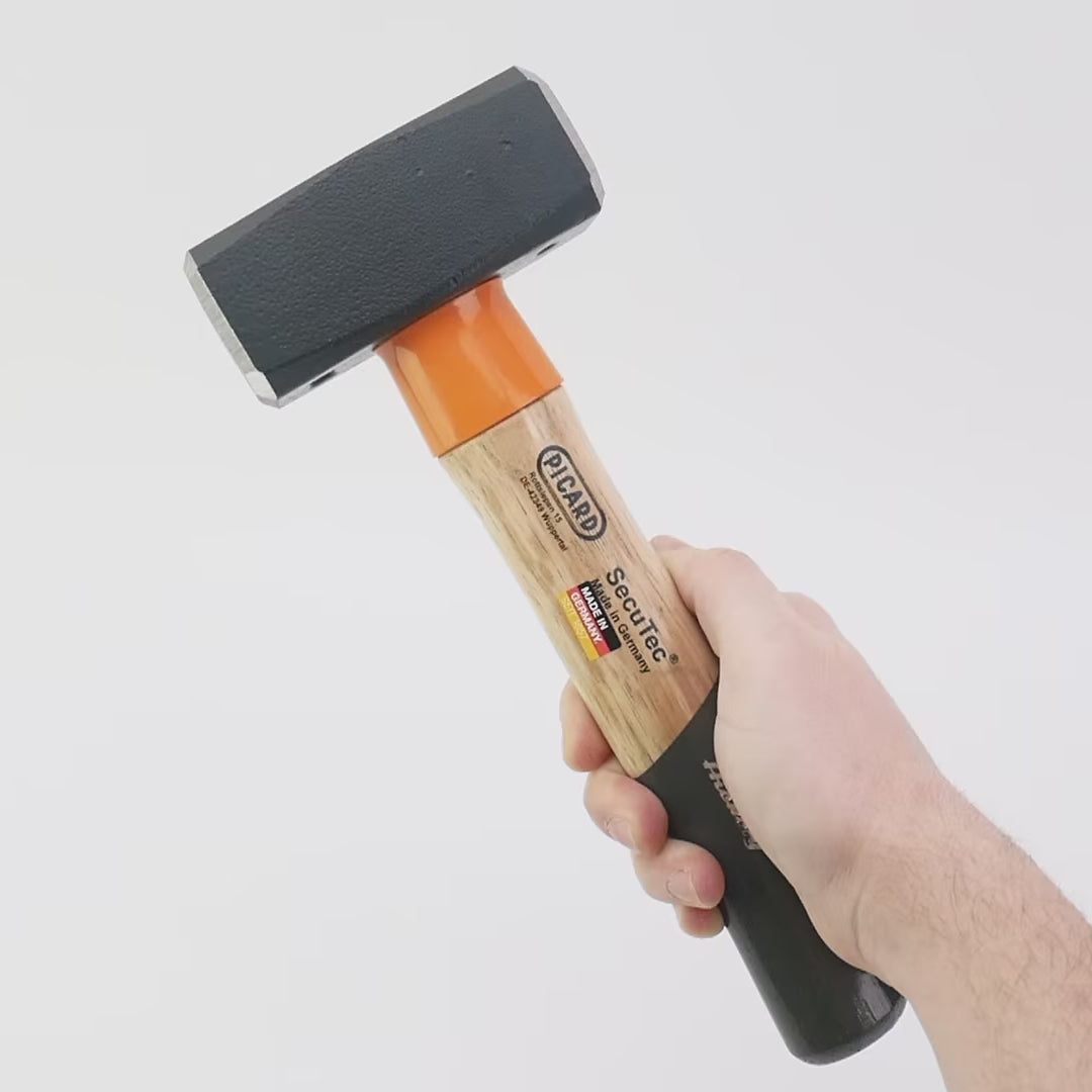 Load video: Picard 43 SecuTec Mining Sledge with Hickory Handle, 1250g