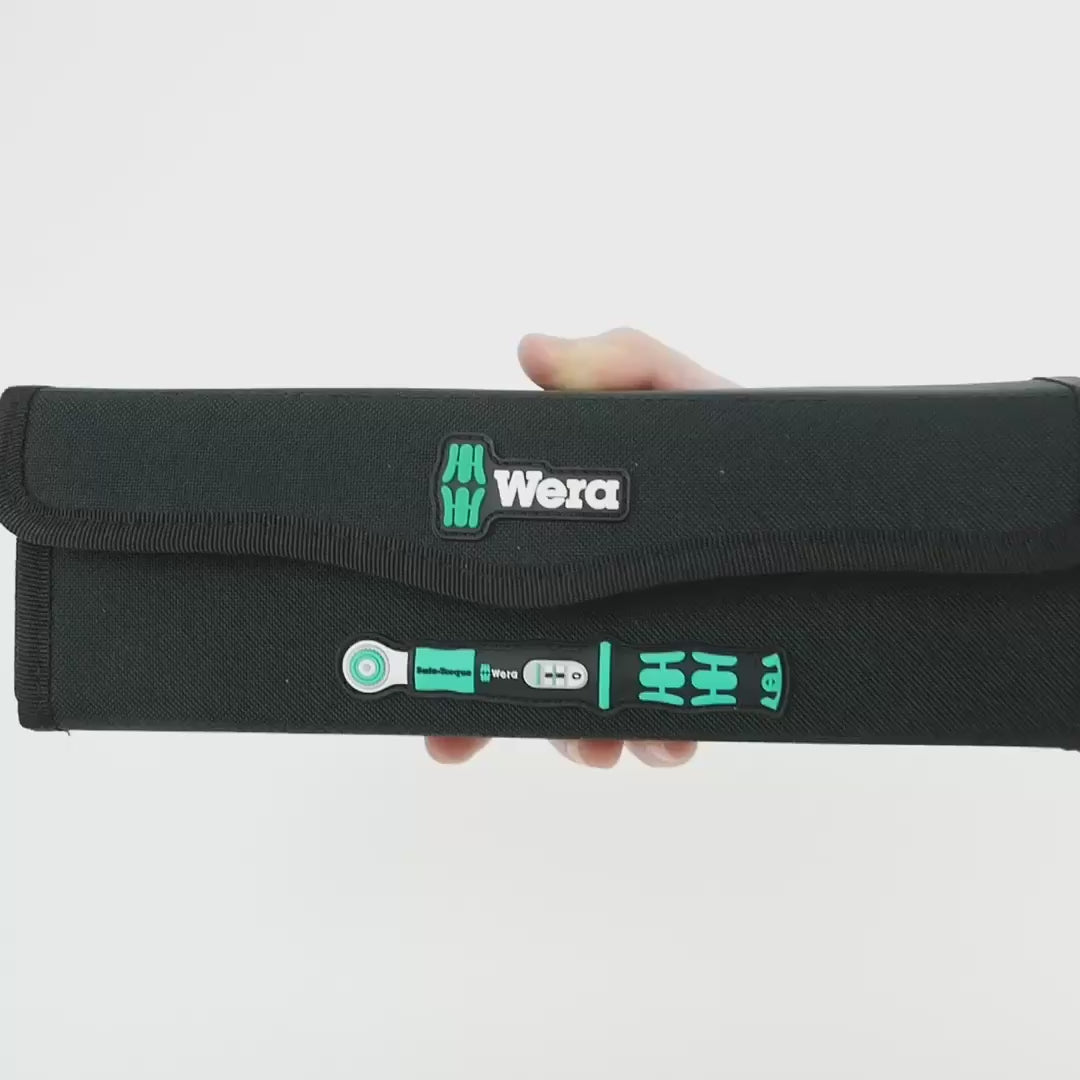 Load video: Wera 075832 Safe-Torque A 2 Set 1, 1/4" Hex Drive, 2-12Nm, 23 Pieces