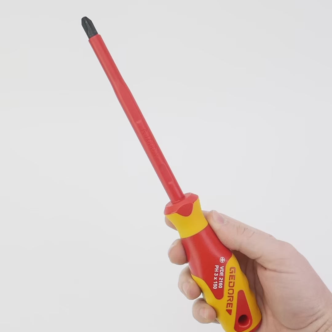 Load video: Gedore VDE 2160 PH 3 VDE Screwdriver PH 3