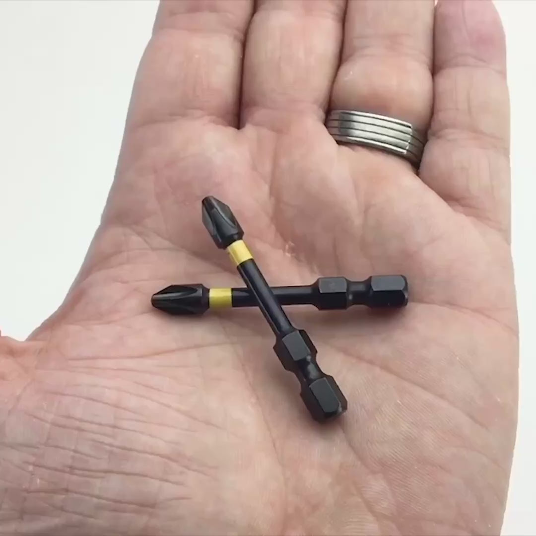 Load video: Felo Phillips #2 x 50 mm Impact Bit - 2 Pieces