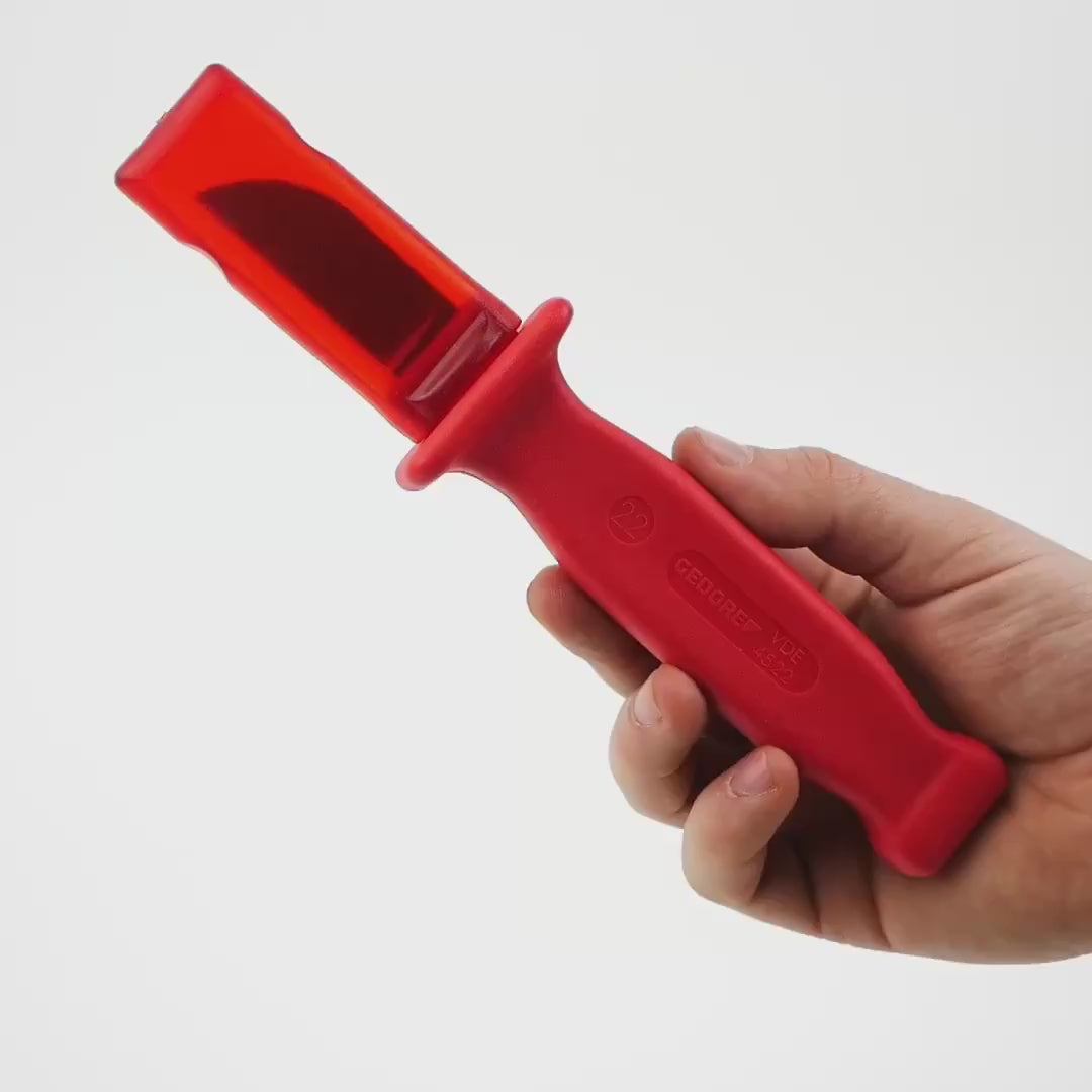 Load video: Gedore VDE 4522 VDE Cable knife
