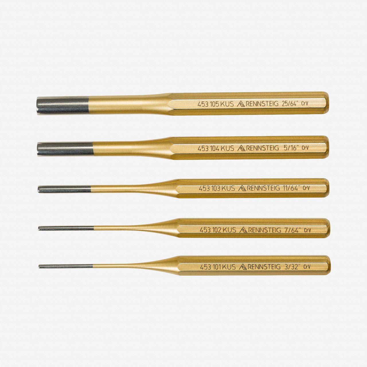 Rennsteig Pin Punch Set, 5 Pieces - 9R450005 - KC Tool