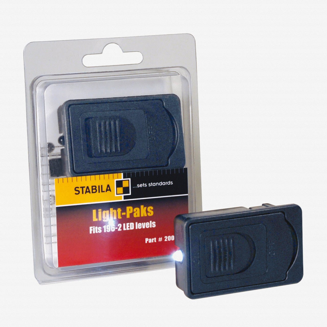 Stabila 20090 Replacement Light Packs for 196 - 2 LED Levels, 2 Pieces - SA20090 - KC Tool