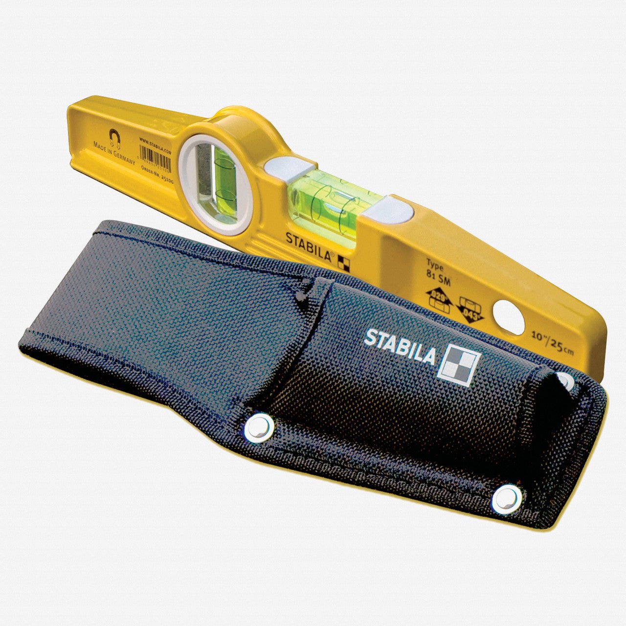 Stabila Cordura Torpedo Level Holster, Black - SA30003 - KC Tool