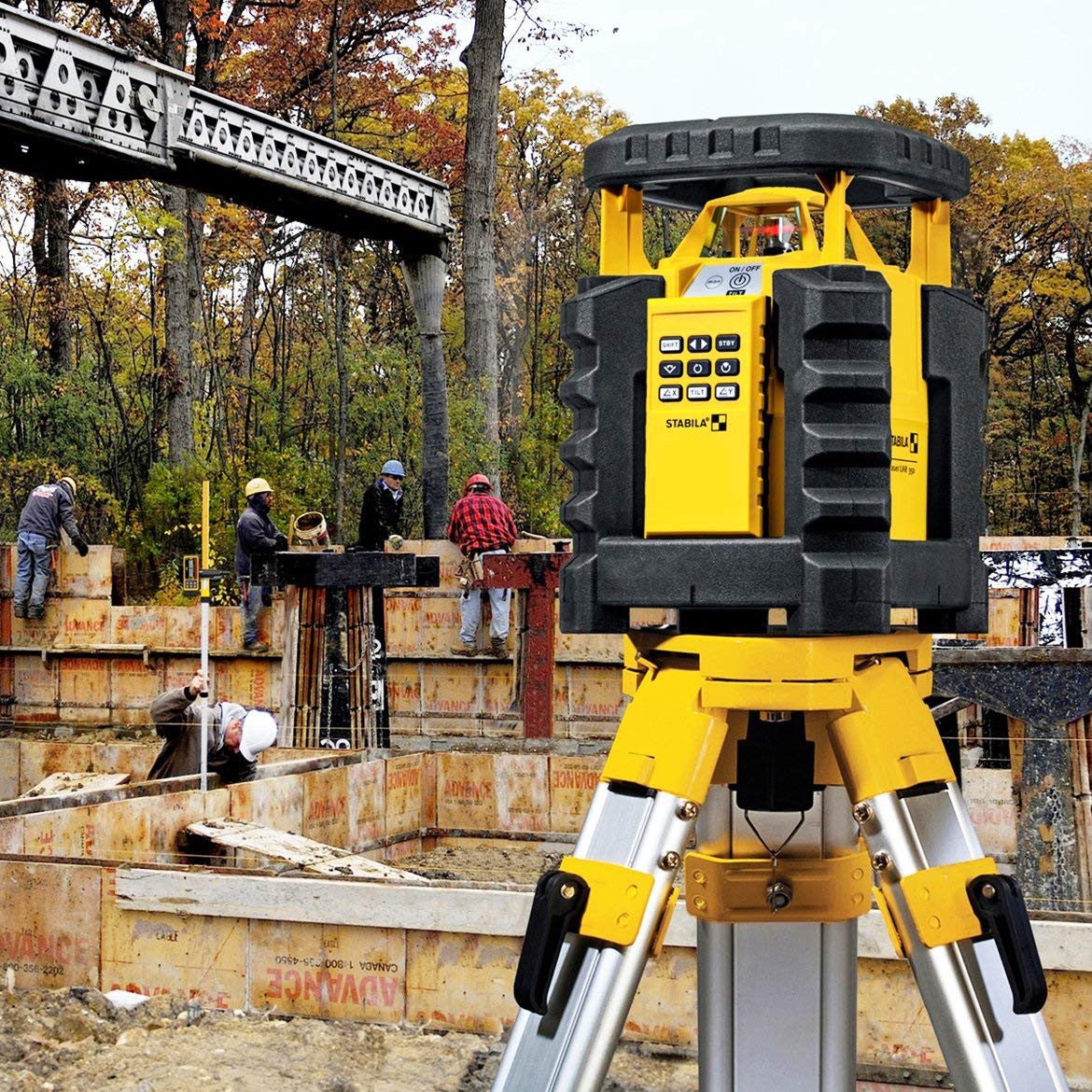 Stabila LAR 350 Dual Slope Rotating Interior/Exterior Laser Kit, 9 Pieces - SA05700TR - KC Tool