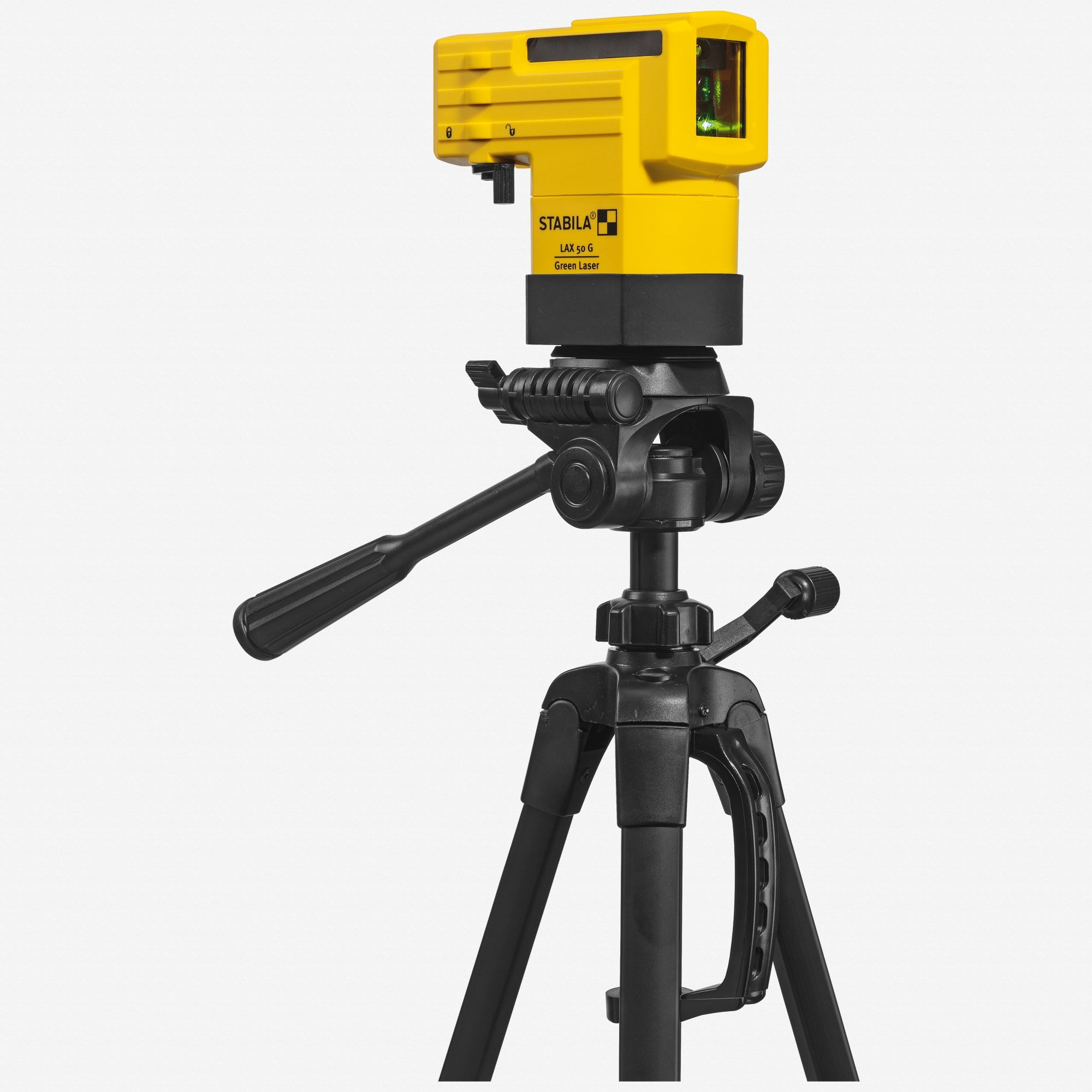 Stabila LAX 50 G - Green Beam Cross Line Laser with Telescopic Mount - SA03265GP - KC Tool