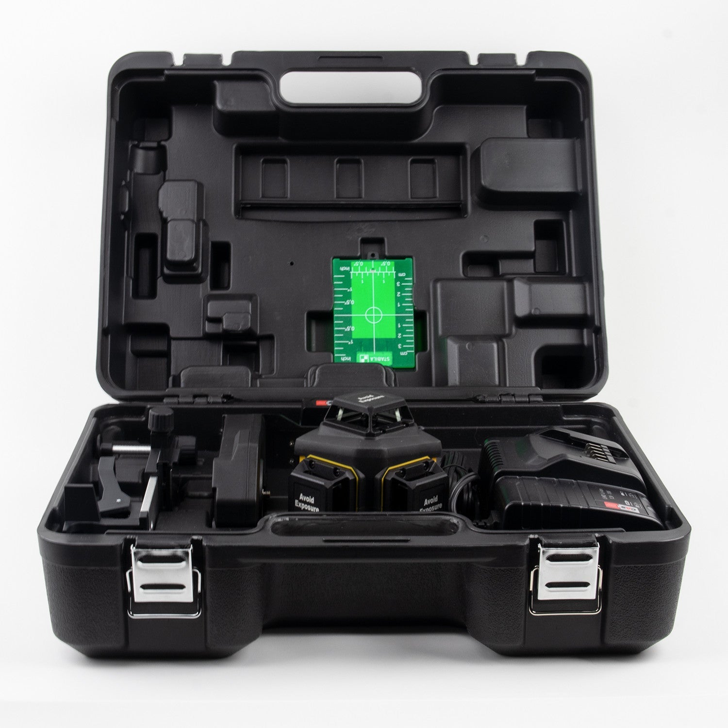 Stabila LAX 600G 3 Plane/360 Degree Green Beam Laser Kit, 7 Pieces - SA03420 - KC Tool