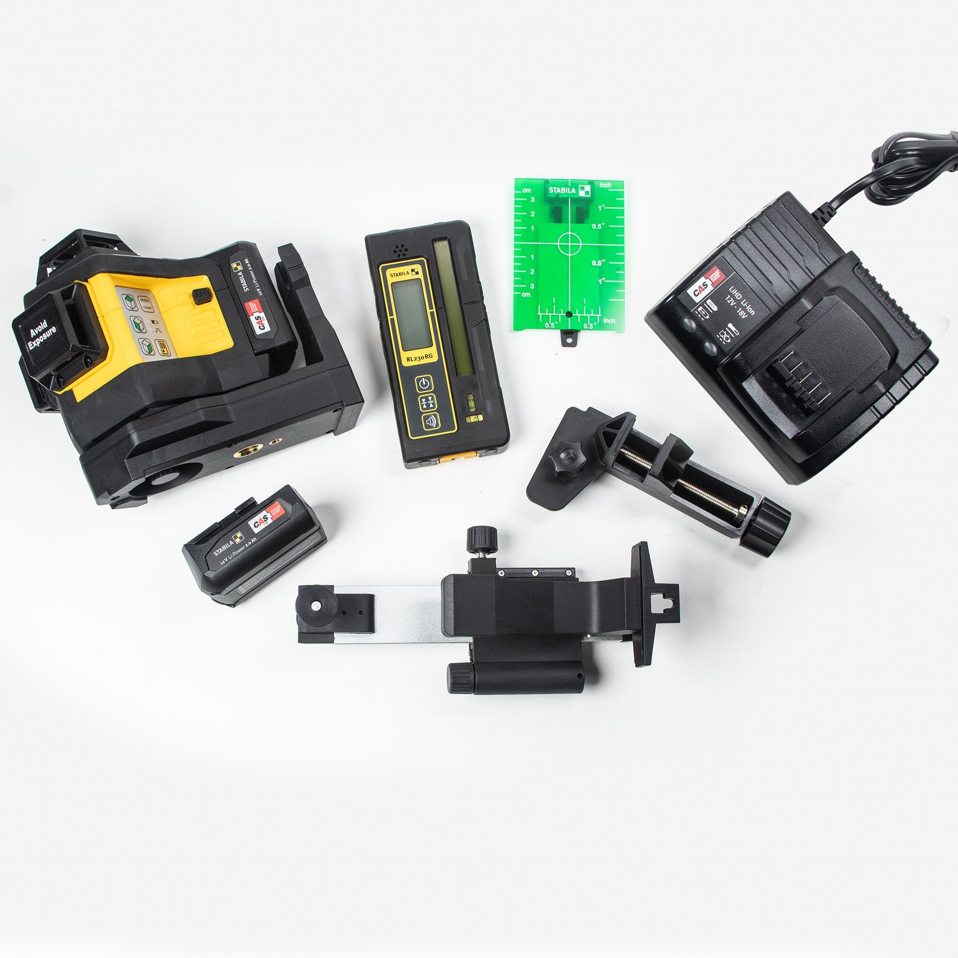 Stabila LAX600G + REC230RG Multi - Line Laser & Line Receiver Kit - SA03421 - KC Tool