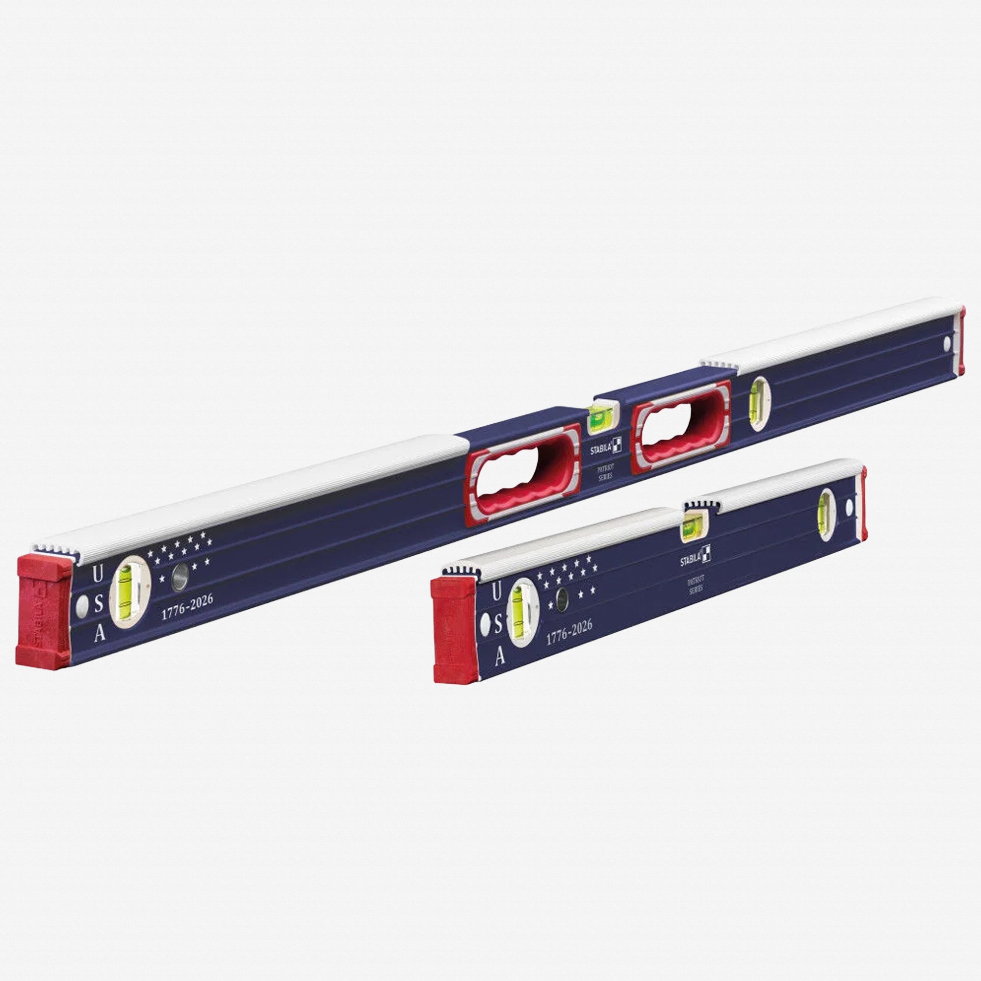 Stabila Patriot Series Type 196 Heavy Duty Mason's 48"/24" Level Set, 2 Pieces
