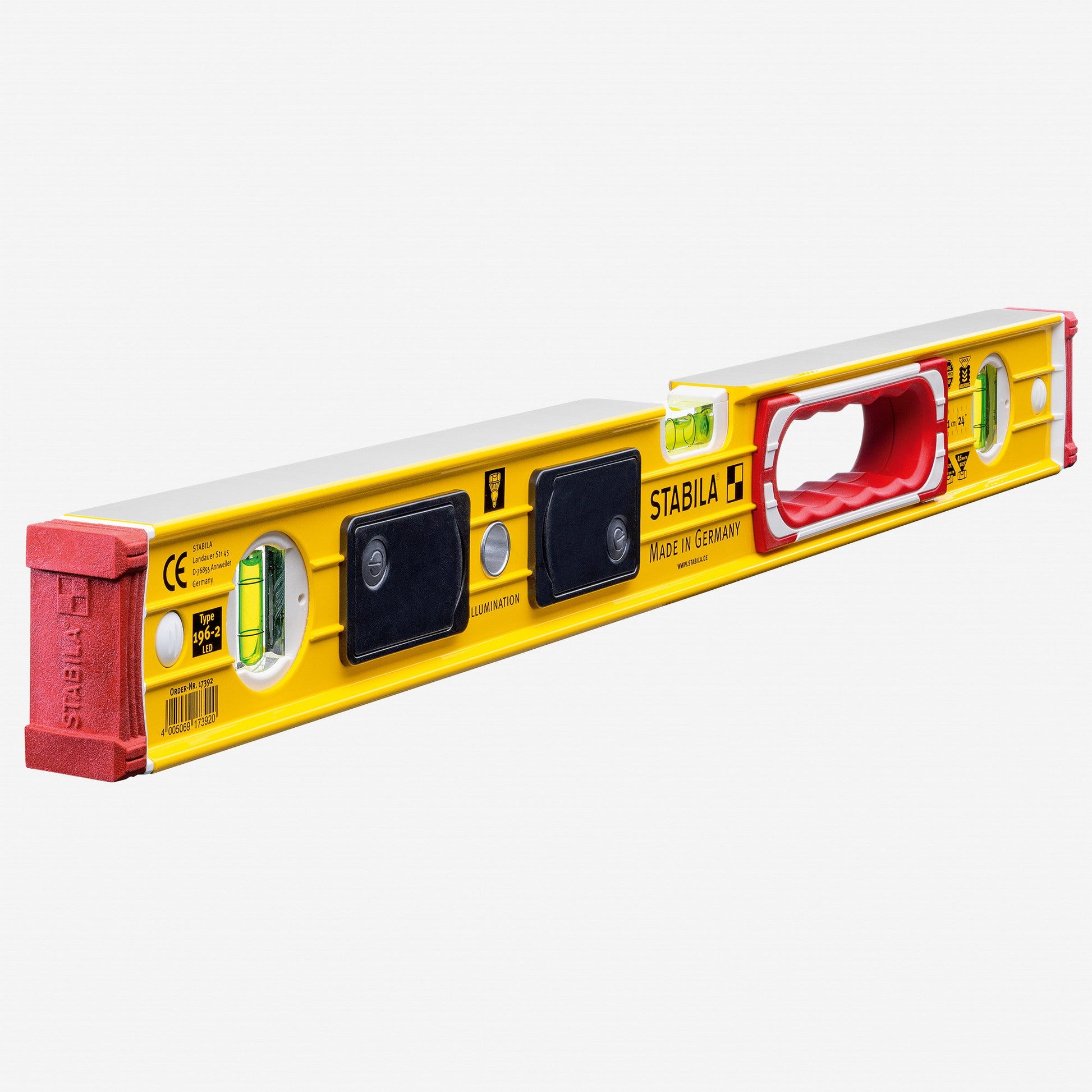 Stabila Type 196-2 LED Lighted Level, 24" - SA39324 - KC Tool