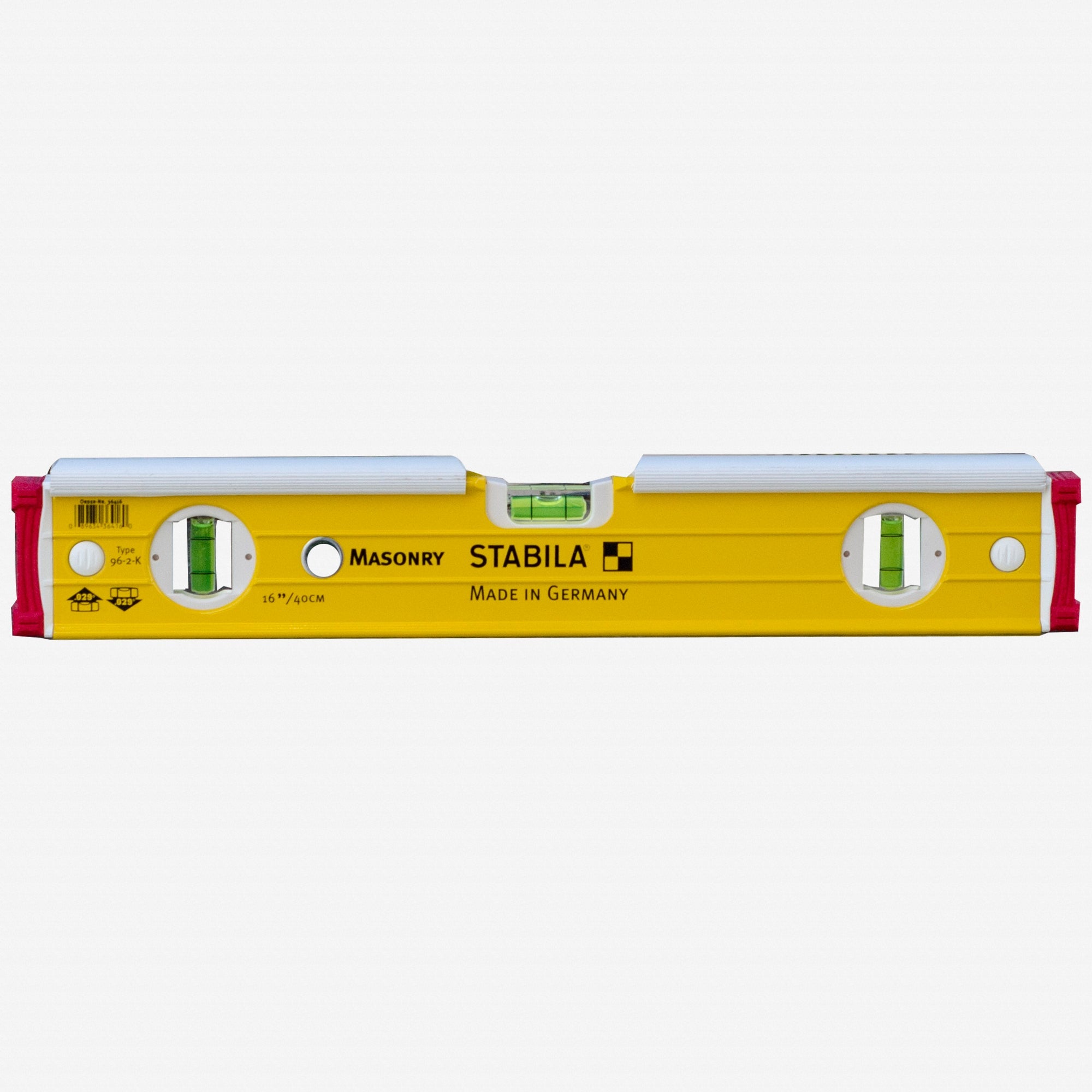 Stabila Type 196 - 2K Masons Level with Shield, 16" - SA36416 - KC Tool