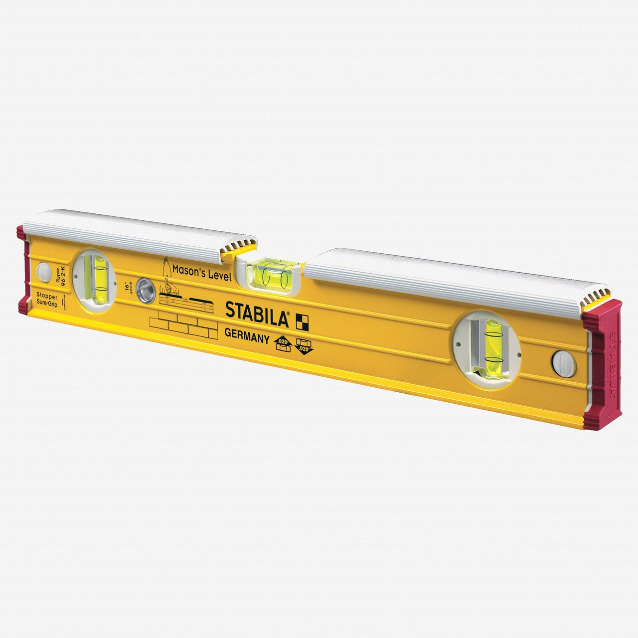 Stabila Type 196 - 2K Masons Level with Shield, 16" - SA36416 - KC Tool