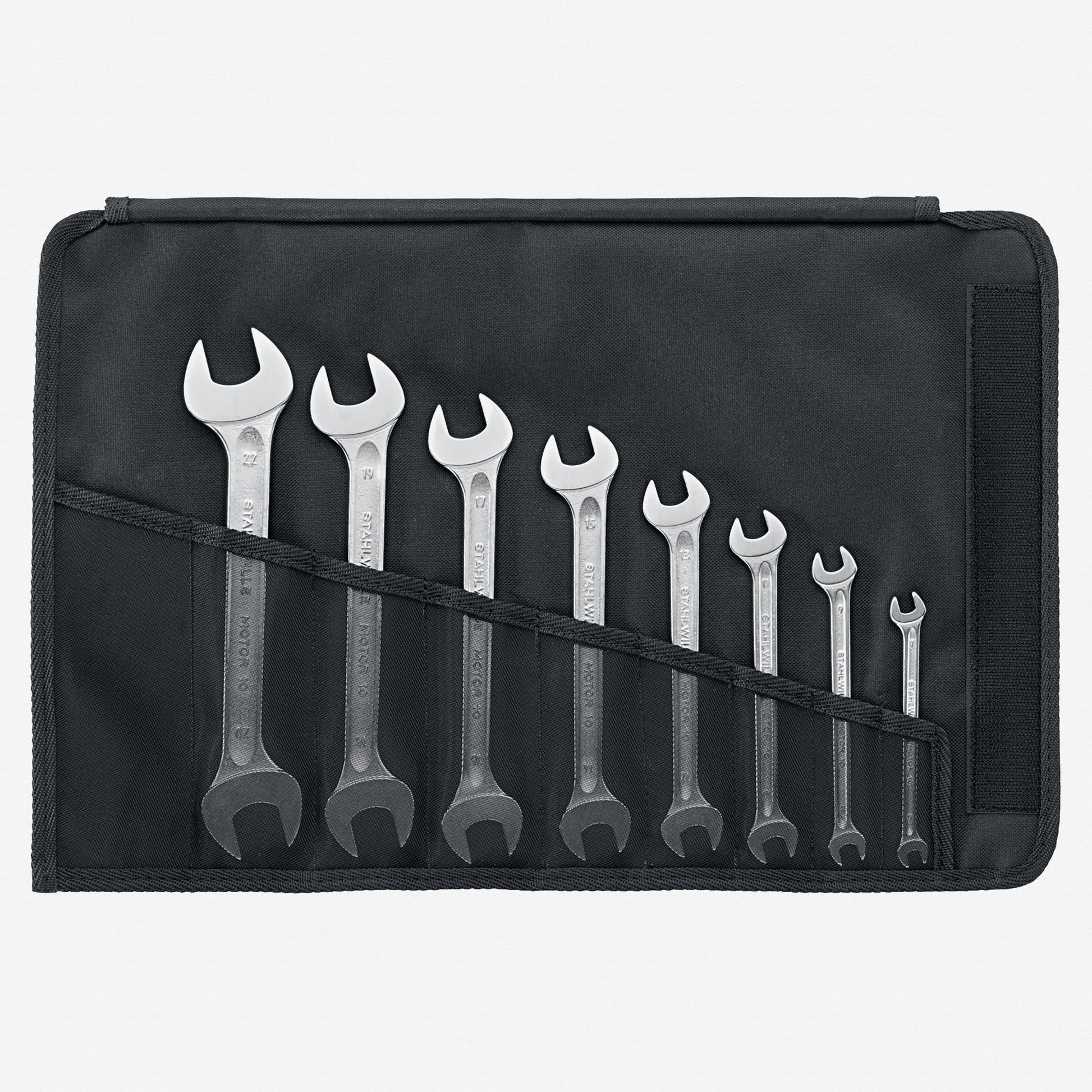 Stahlwille 10/10 MOTOR Double Open Ended Spanner Set, Metric, 6-32mm, 10 Pieces - ST96400307 - KC Tool