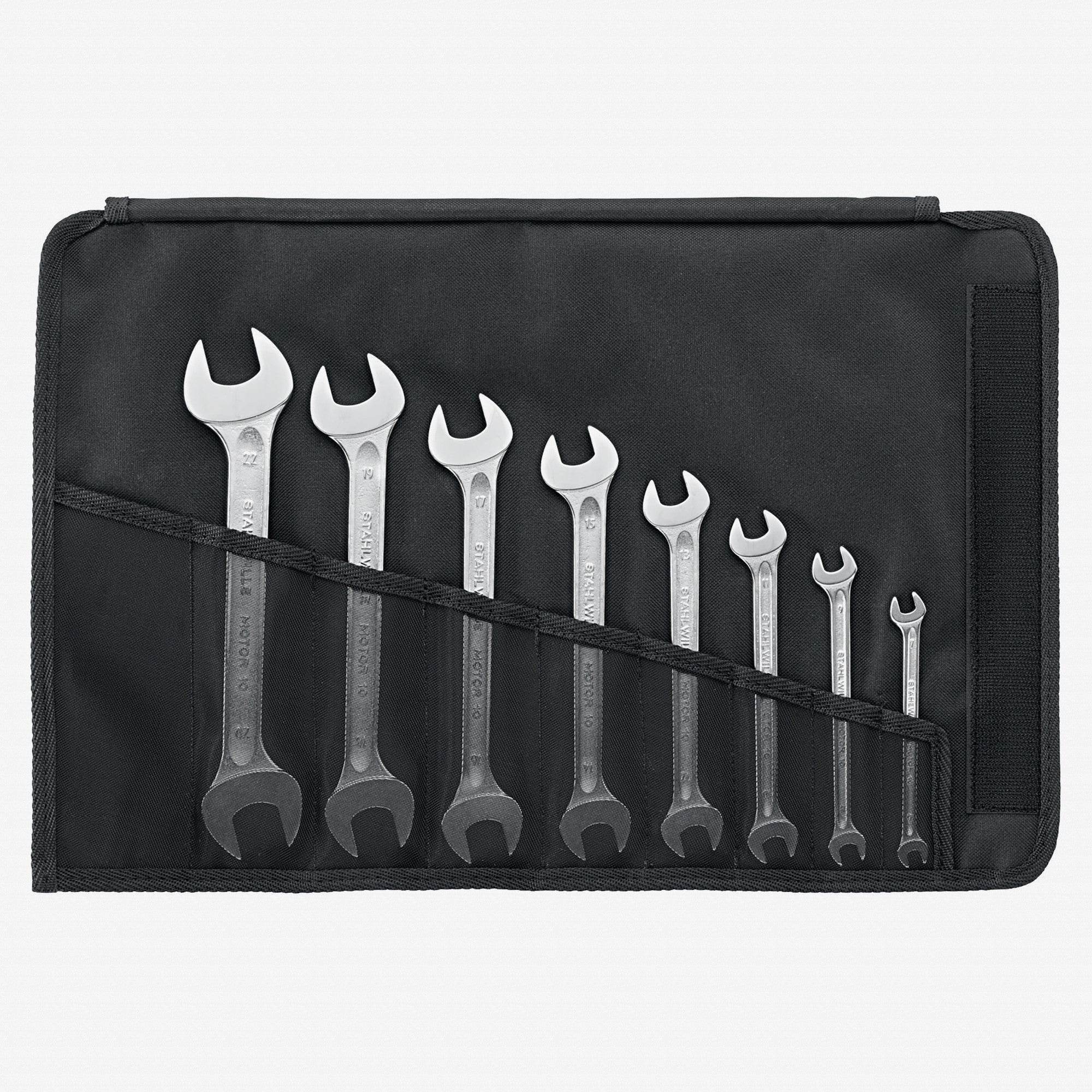 Stahlwille 10/10 MOTOR Double Open Ended Spanner Set, Metric, 6-32mm, 10 Pieces - ST96400307 - KC Tool