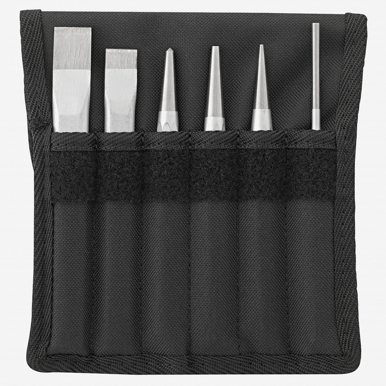 Stahlwille 102 - 5/6T Chisel, Drift Punch, and Punch Set in Textile Case - ST98812203 - KC Tool