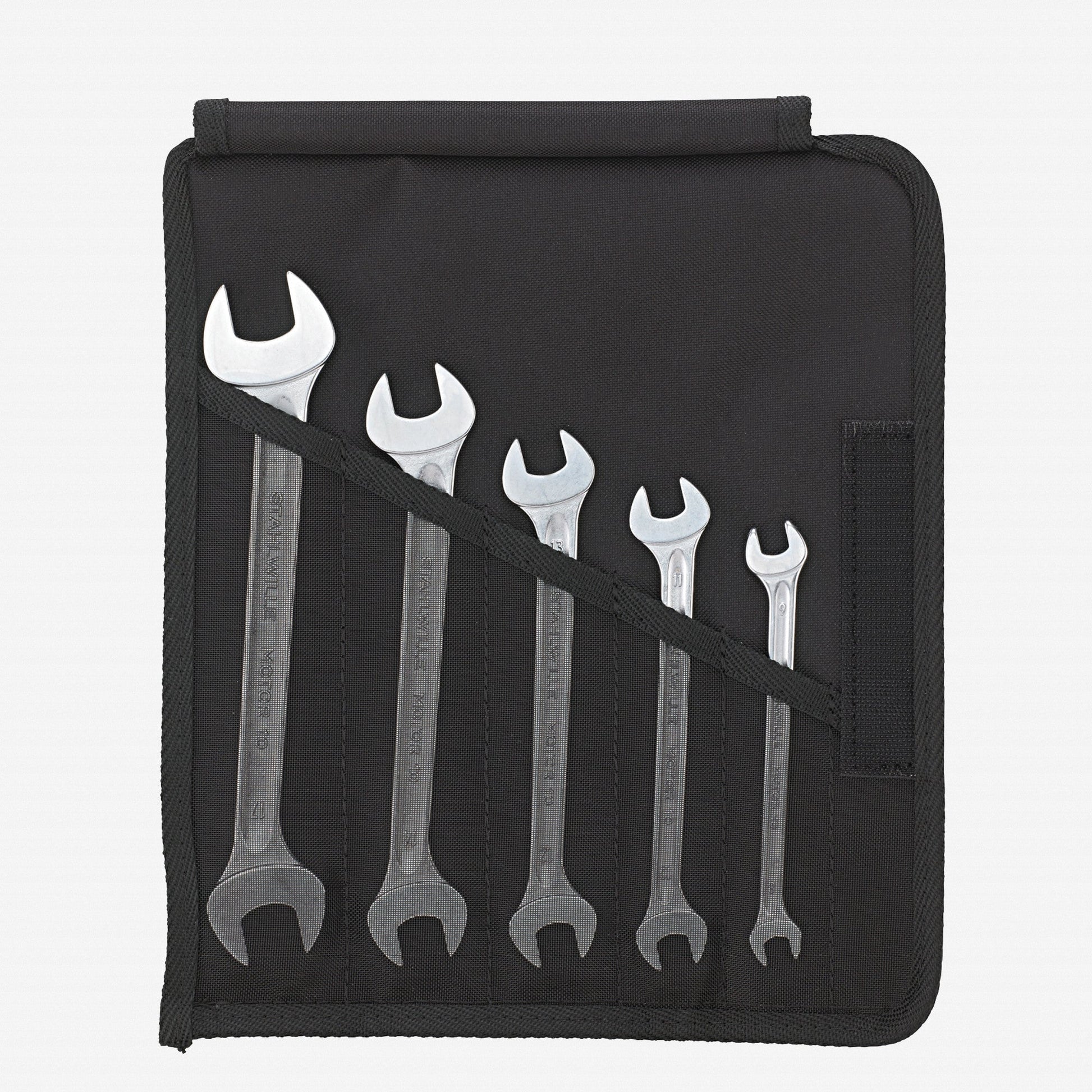 Stahlwille 10/5 MOTOR Double Open Ended Spanner Set, Metric, 8-19 mm, 5 Pieces - ST96400304 - KC Tool