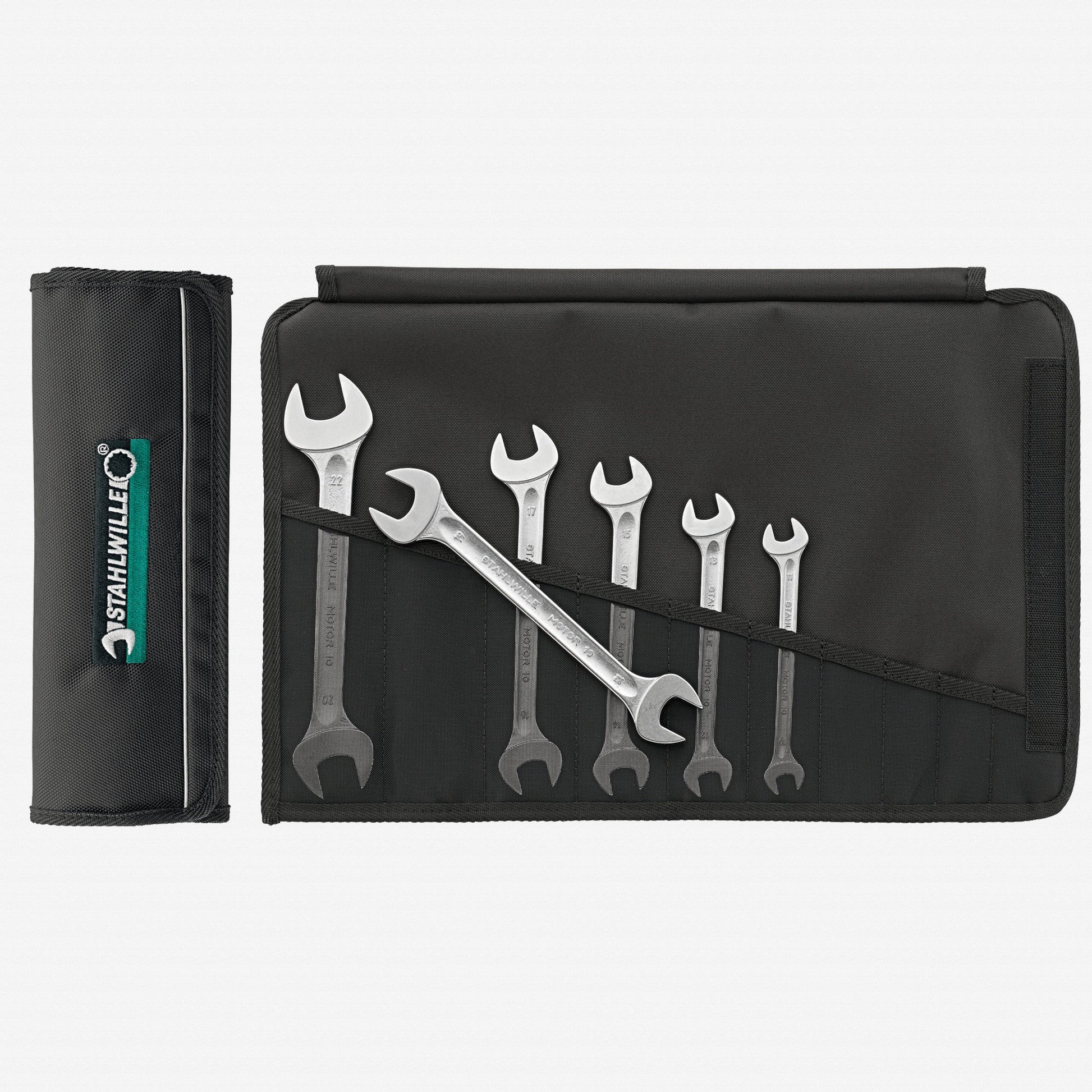 Stahlwille 10/6 MOTOR Double Open Ended Wrench Set, Metric, 10 - 22mm, 6 Pieces - ST96400300 - KC Tool
