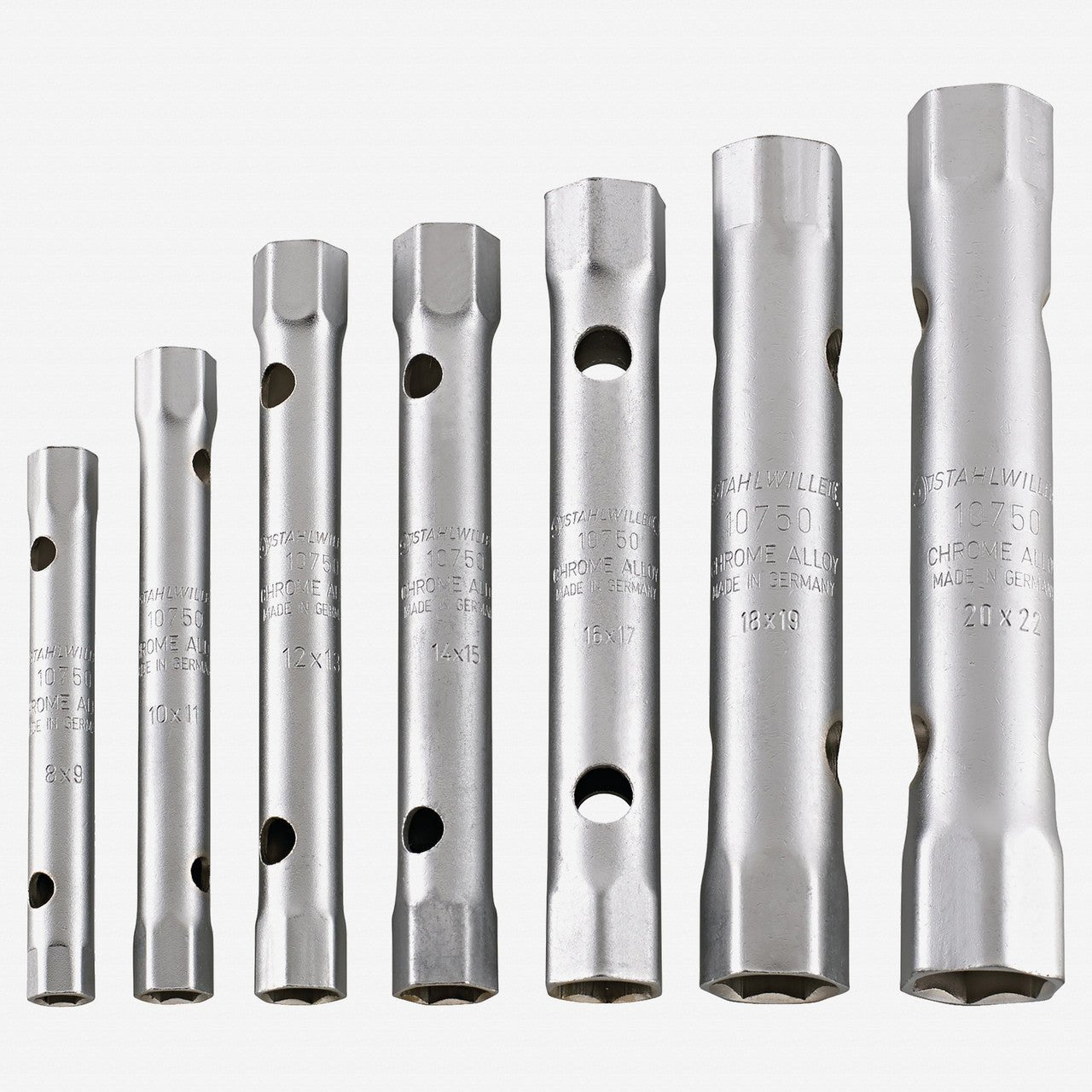 Stahlwille 10750/11 Box Spanner Set, Metric, 6x7 - 30x32 mm, 11 Pieces - ST96431205 - KC Tool