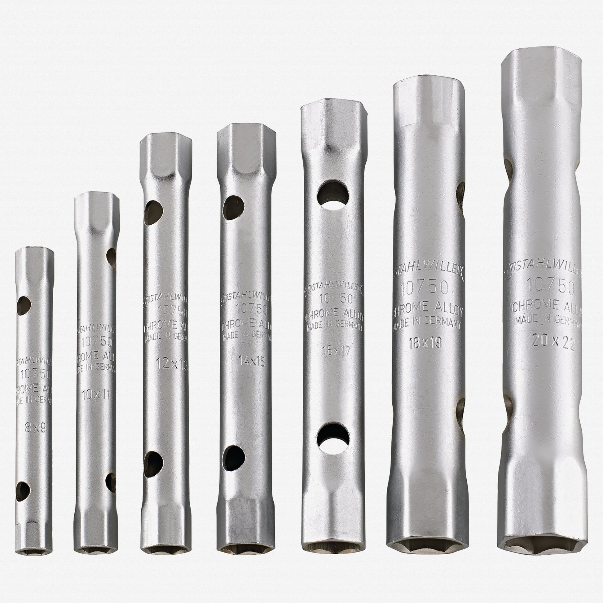 Stahlwille 10750/7 Box Spanner Set, 8x9 - 20x22mm, 7 Pieces - ST96431202 - KC Tool