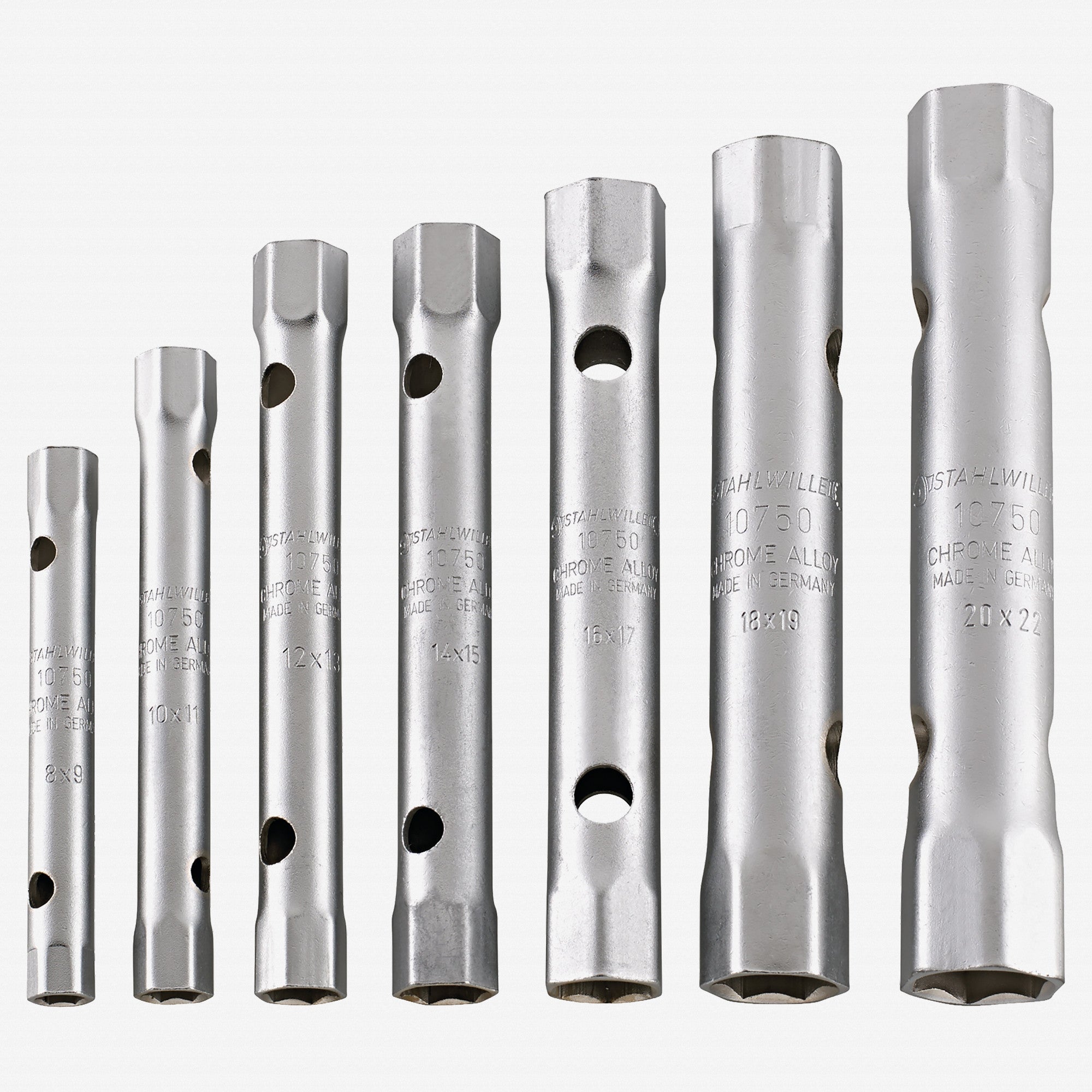 Stahlwille 10750/7 Box Spanner Set, 8x9 - 20x22mm, 7 Pieces - ST96431202 - KC Tool