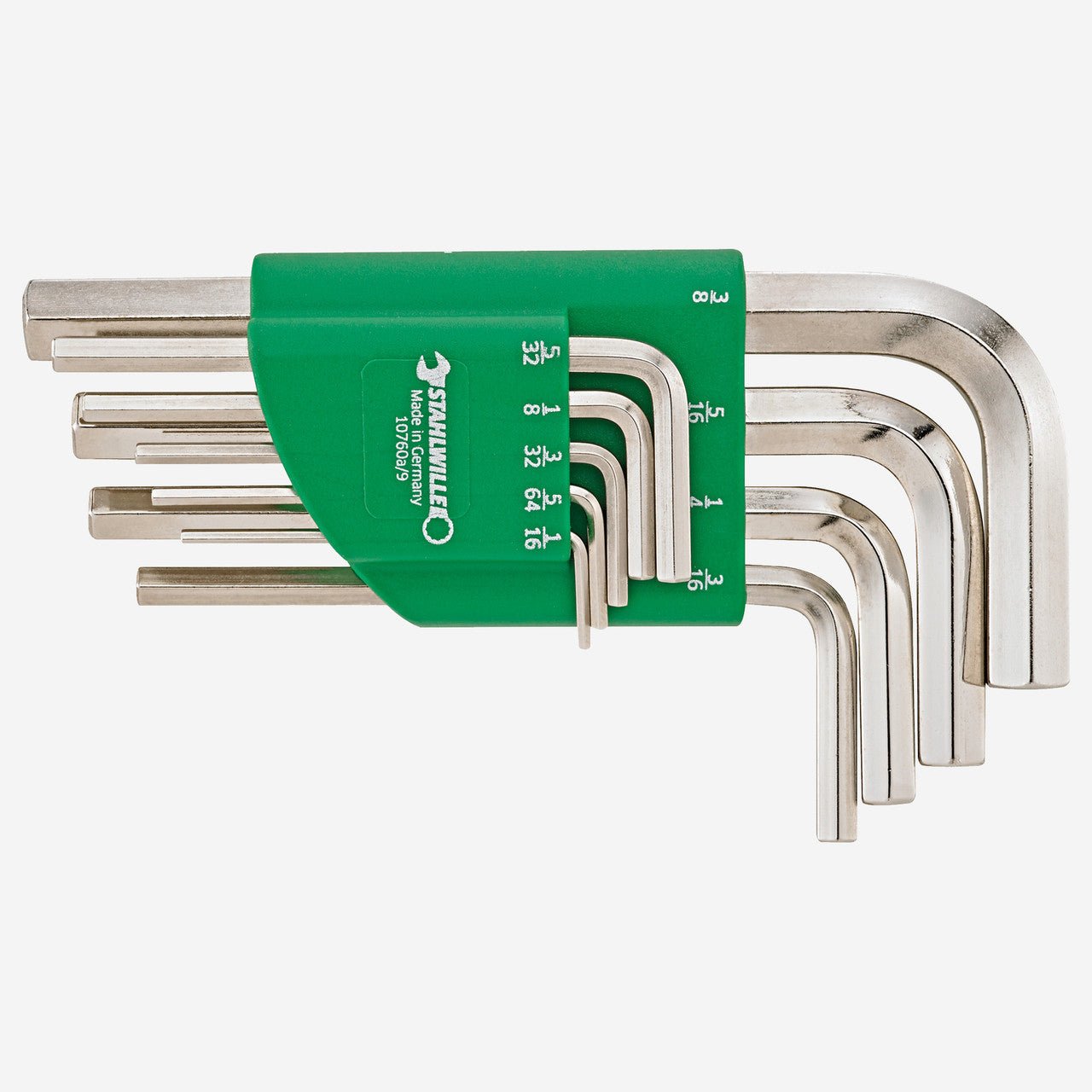 Stahlwille 10760a/9 Hex L - Key Set, SAE, 1/16" - 3/8", 9 Pieces - ST96435500 - KC Tool