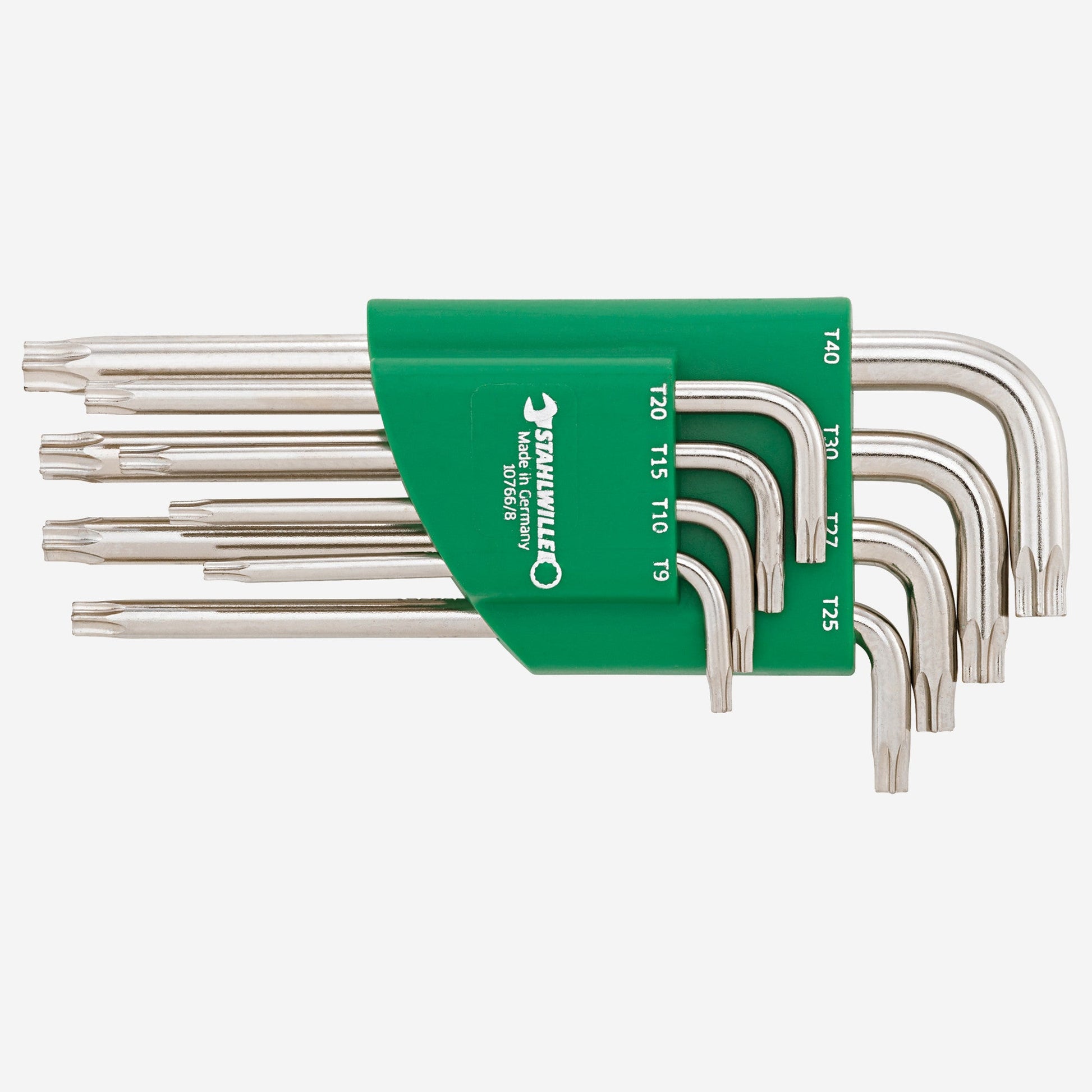 Stahlwille 10766/8 TORX® L-key Set in Holder, T9 - T40, 8 Pieces - ST96432200 - KC Tool