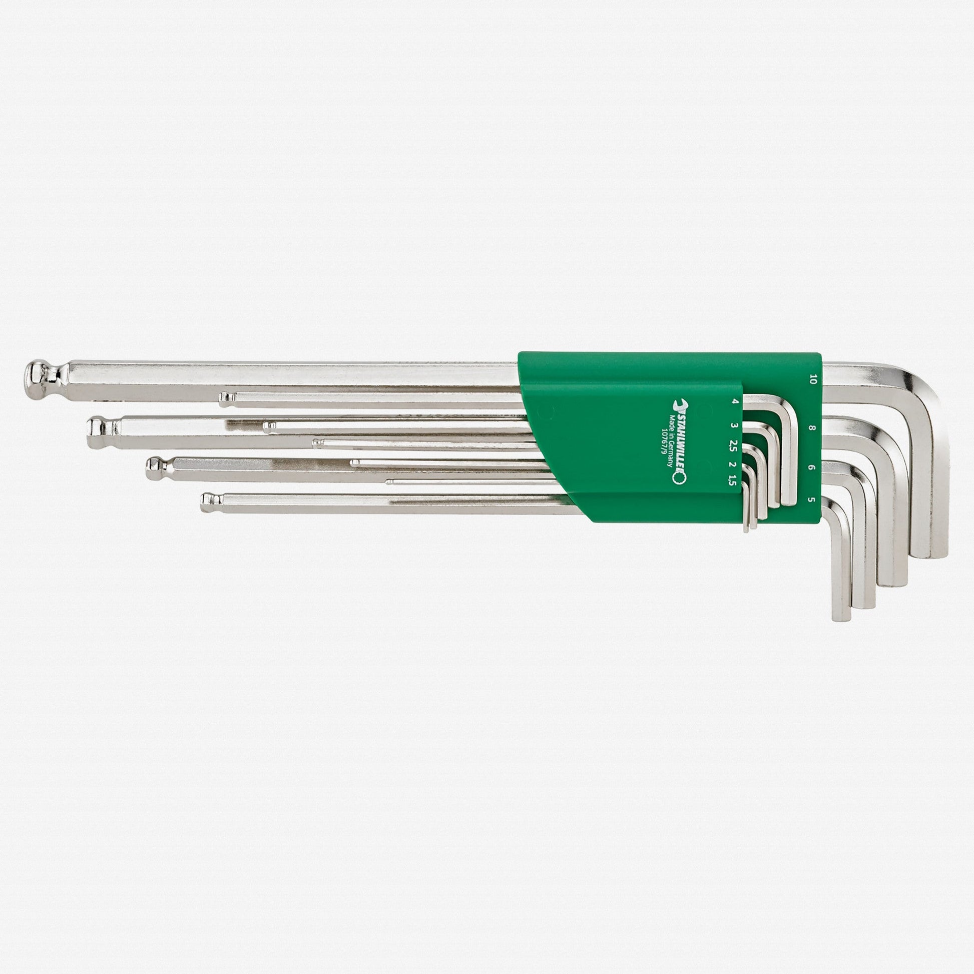 Stahlwille 10767/9 Metric Ball End Hex 9 Piece L-Key Set, 1.5-10mm - ST96432600 - KC Tool