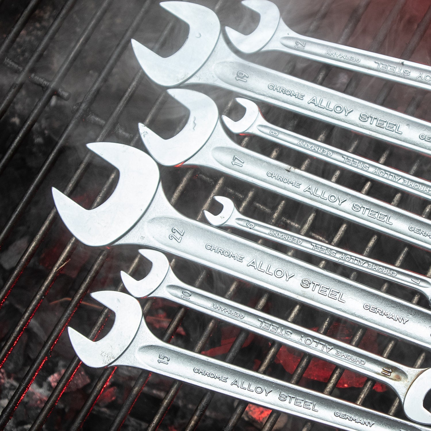 Stahlwille 10/8 MOTOR Double Open Ended Wrench Set, Metric, 6 - 22 mm, 8 Pieces - ST96400305 - KC Tool