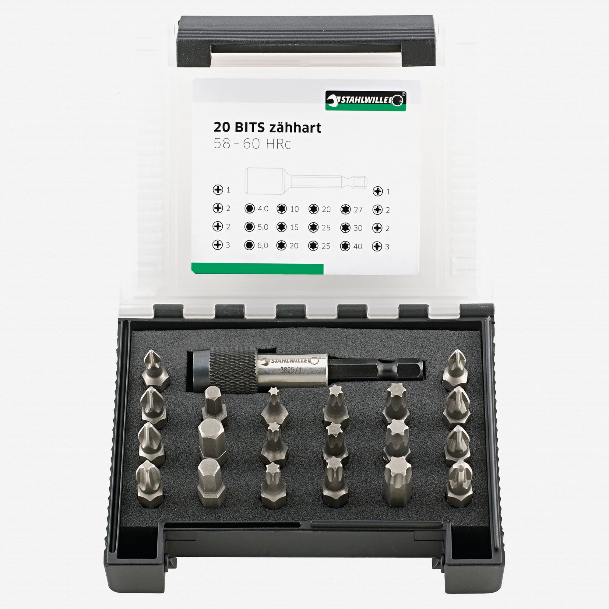 Stahlwille 1204/21-1 BITS Box, 20 Pieces - ST96080121 - KC Tool