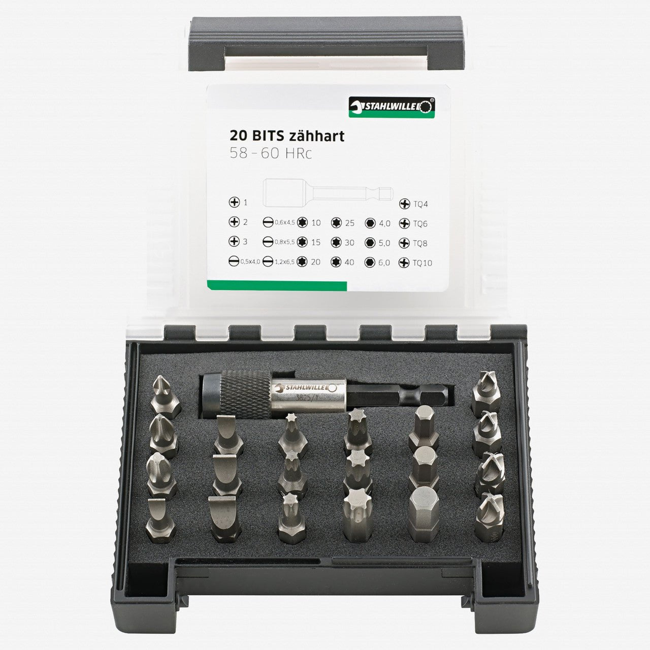 Stahlwille 1204/21 - 2 BITS Box, 20 Pieces - ST96080122 - KC Tool