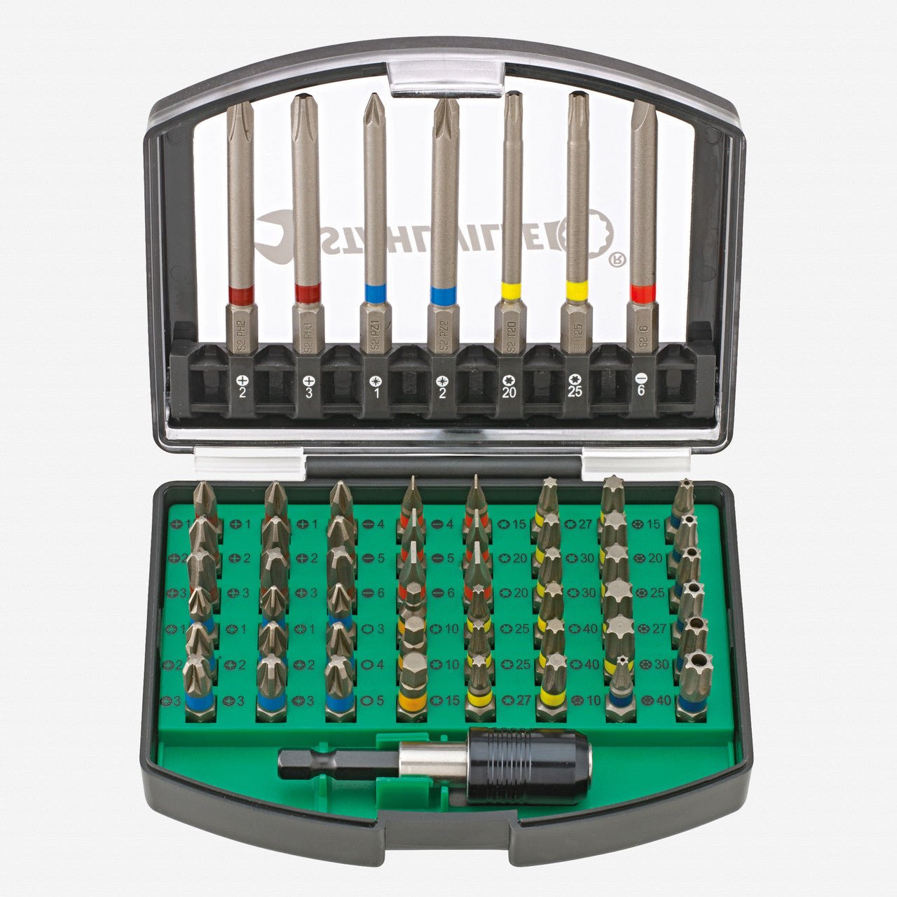 Stahlwille 1206 Bit Box, 56 Pieces - ST96080156 - KC Tool