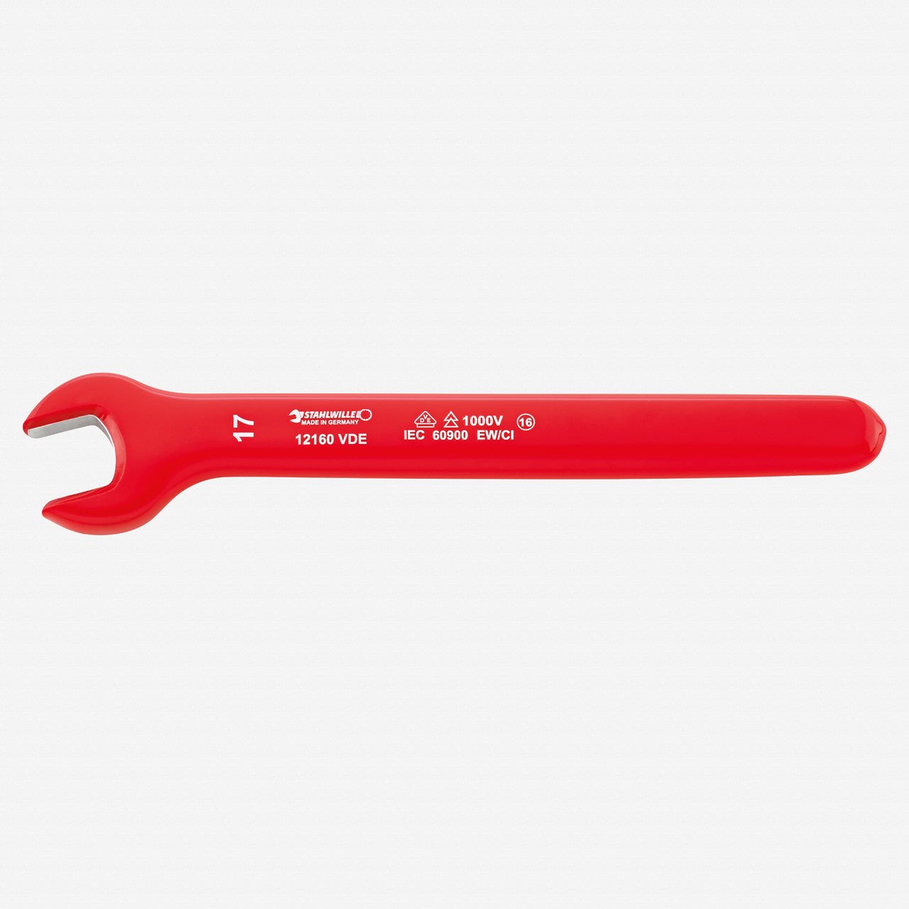 Stahlwille 12160 VDE Single Ended Open Jaw Spanner, 22 mm - ST44180022 - KC Tool