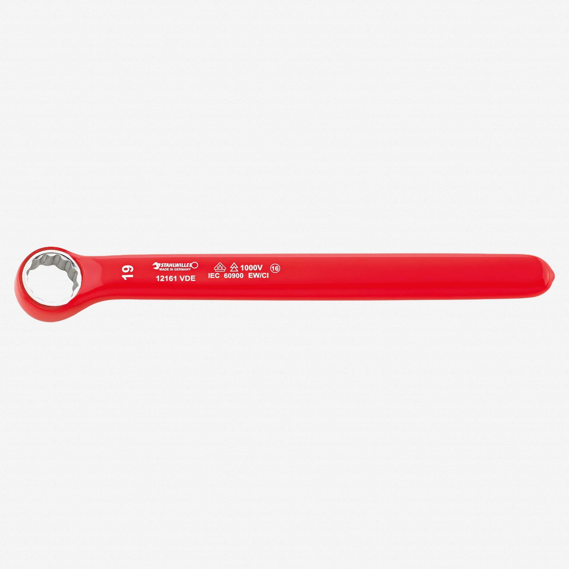 Stahlwille 12161 VDE Single Ended Ring Spanner, 19 mm - ST44190019 - KC Tool