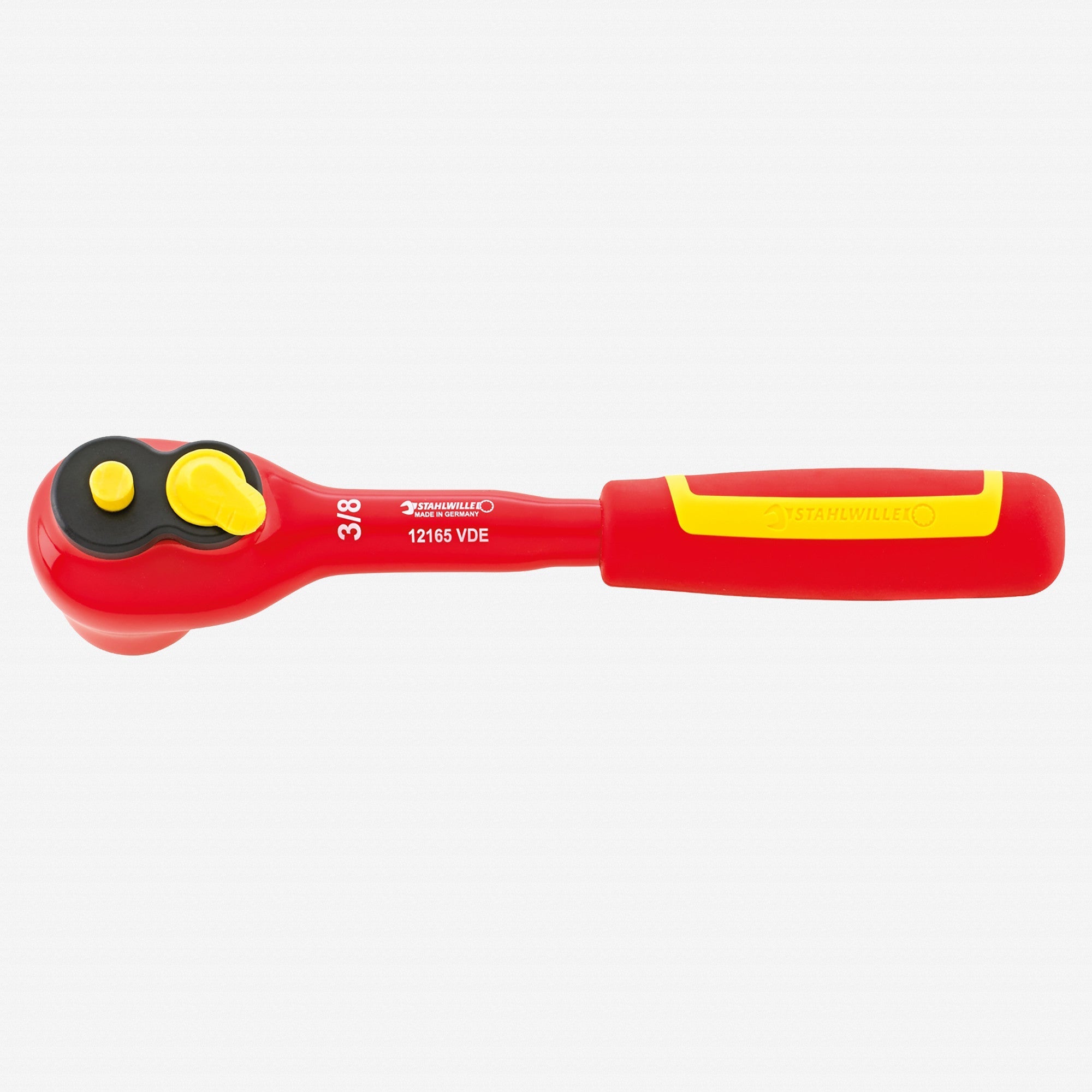 Stahlwille 12165 VDE QuickRelease Fine Tooth Ratchet, 3/8" Drive - ST12430001 - KC Tool