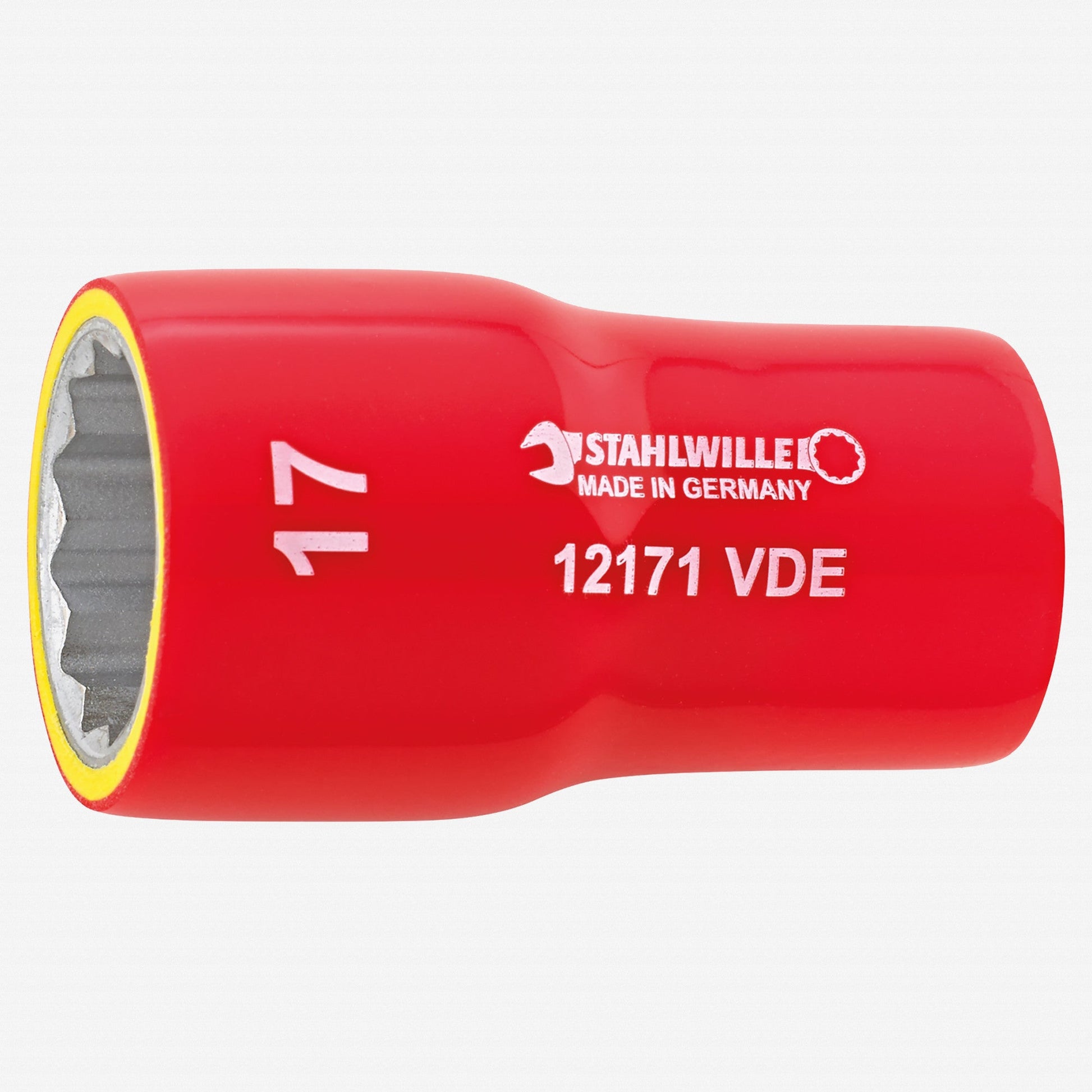 Stahlwille 12171 VDE Socket, 12 Point, 17 mm, 3/8" Drive - ST02380017 - KC Tool