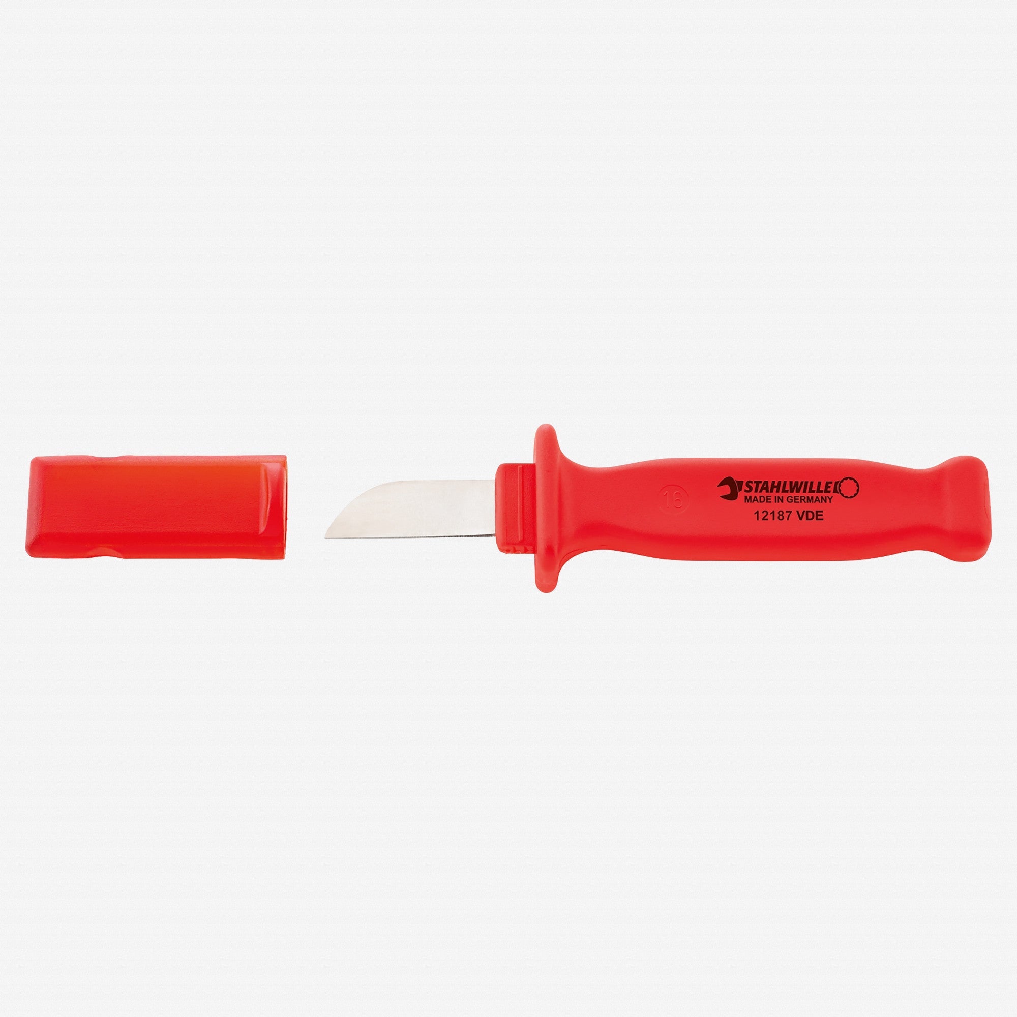 Stahlwille 12187 VDE Electrician's Knife - Straight Blade - ST77020700 - KC Tool
