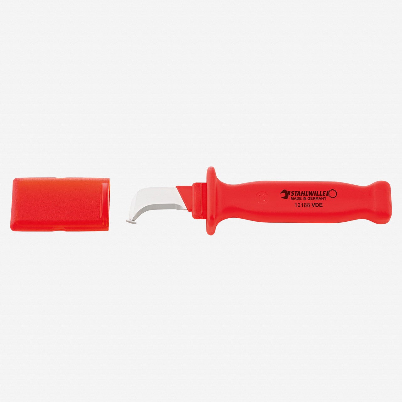 Stahlwille 12188 VDE Electrician's Knife - Hooked Blade - ST77020701 - KC Tool