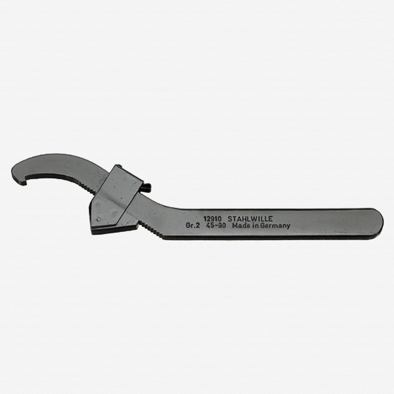 Stahlwille 12910 Adjustable Hook Spanner, 45 - 90 mm - ST44010002 - KC Tool