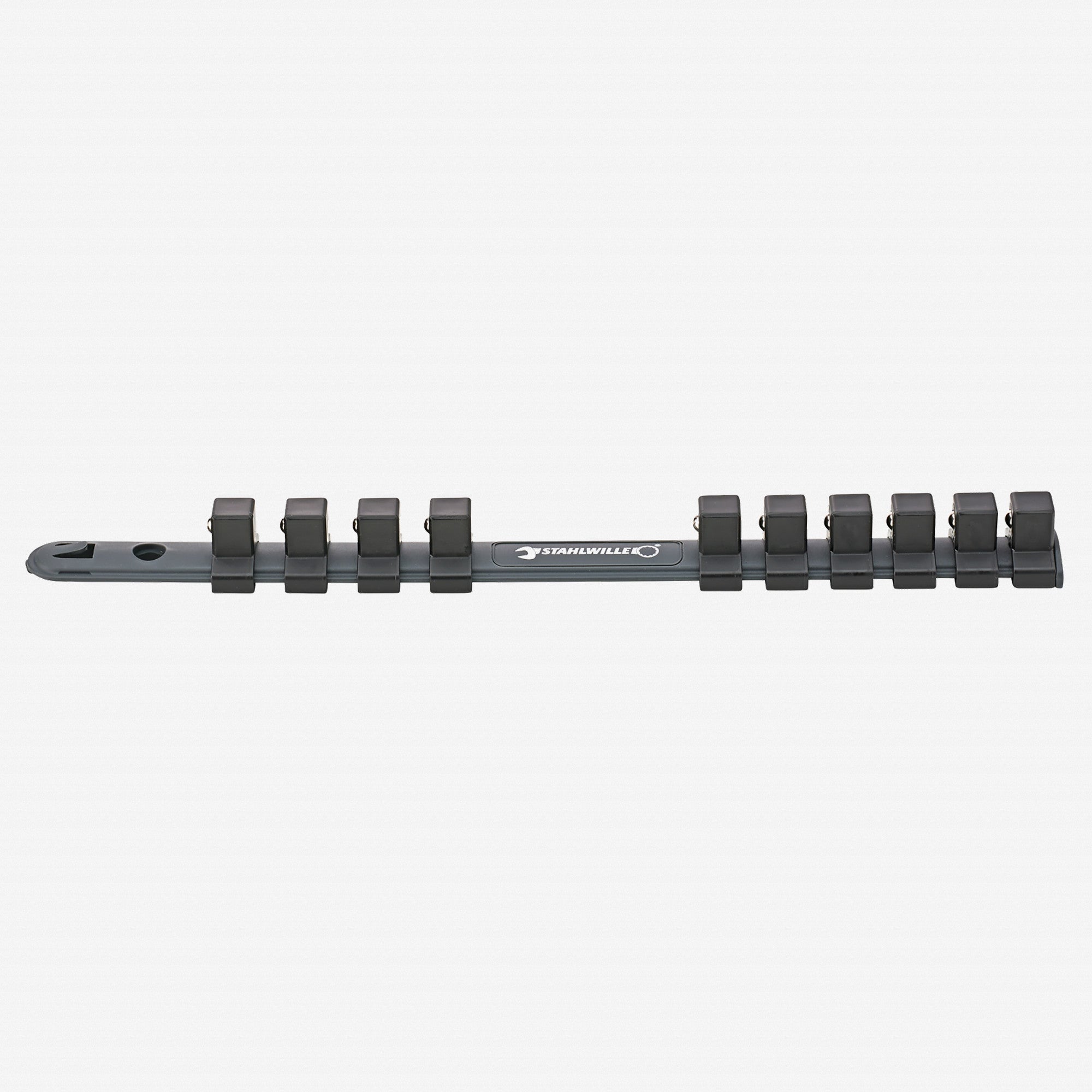 Stahlwille 12918/10 Plastic Socket Strip, 1/2" Square Drive, 10-piece, Empty - ST80500005 - KC Tool