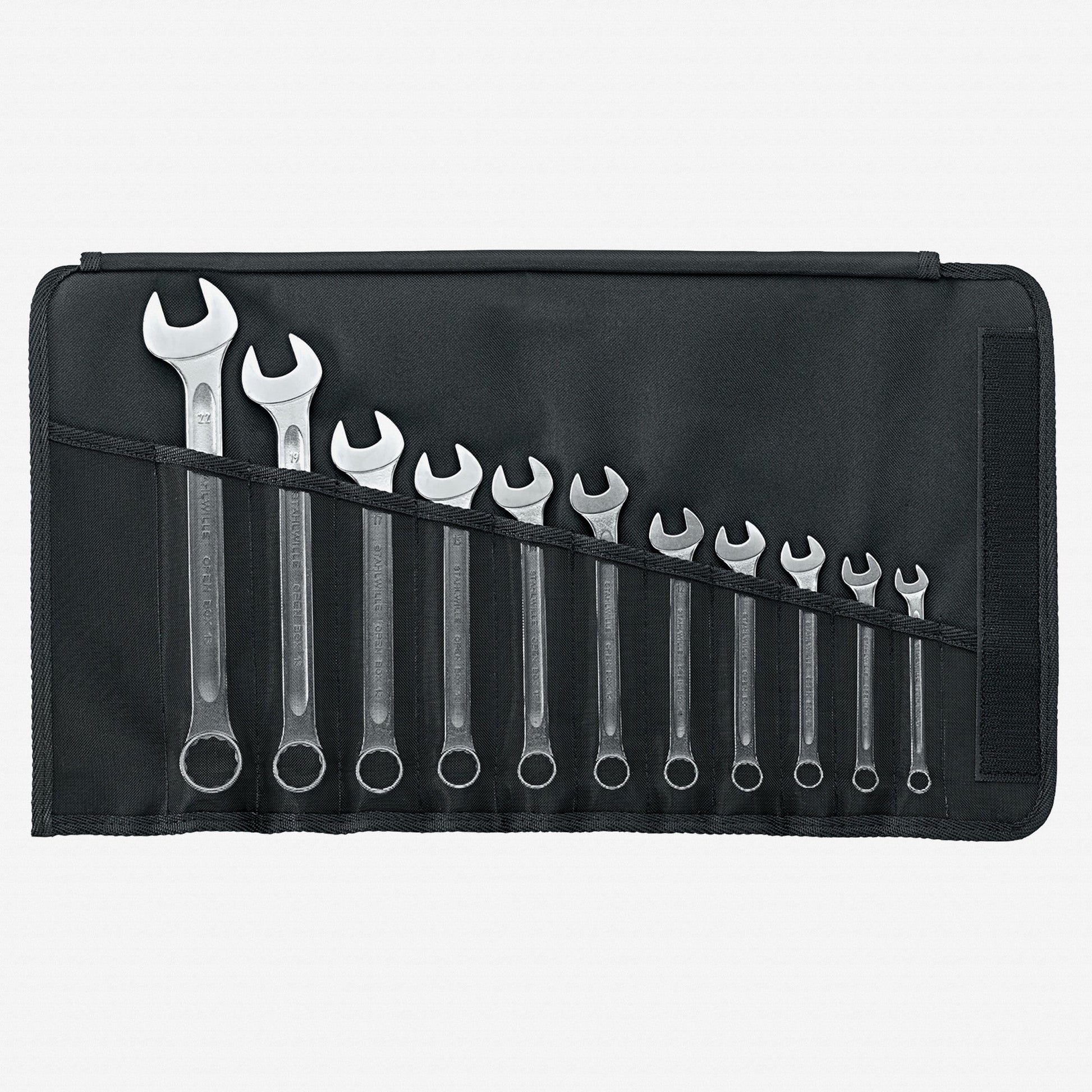 Stahlwille 13/11 OPEN BOX Combination Spanner Set, Metric, 8-22mm, 11 Pieces - ST96400802 - KC Tool