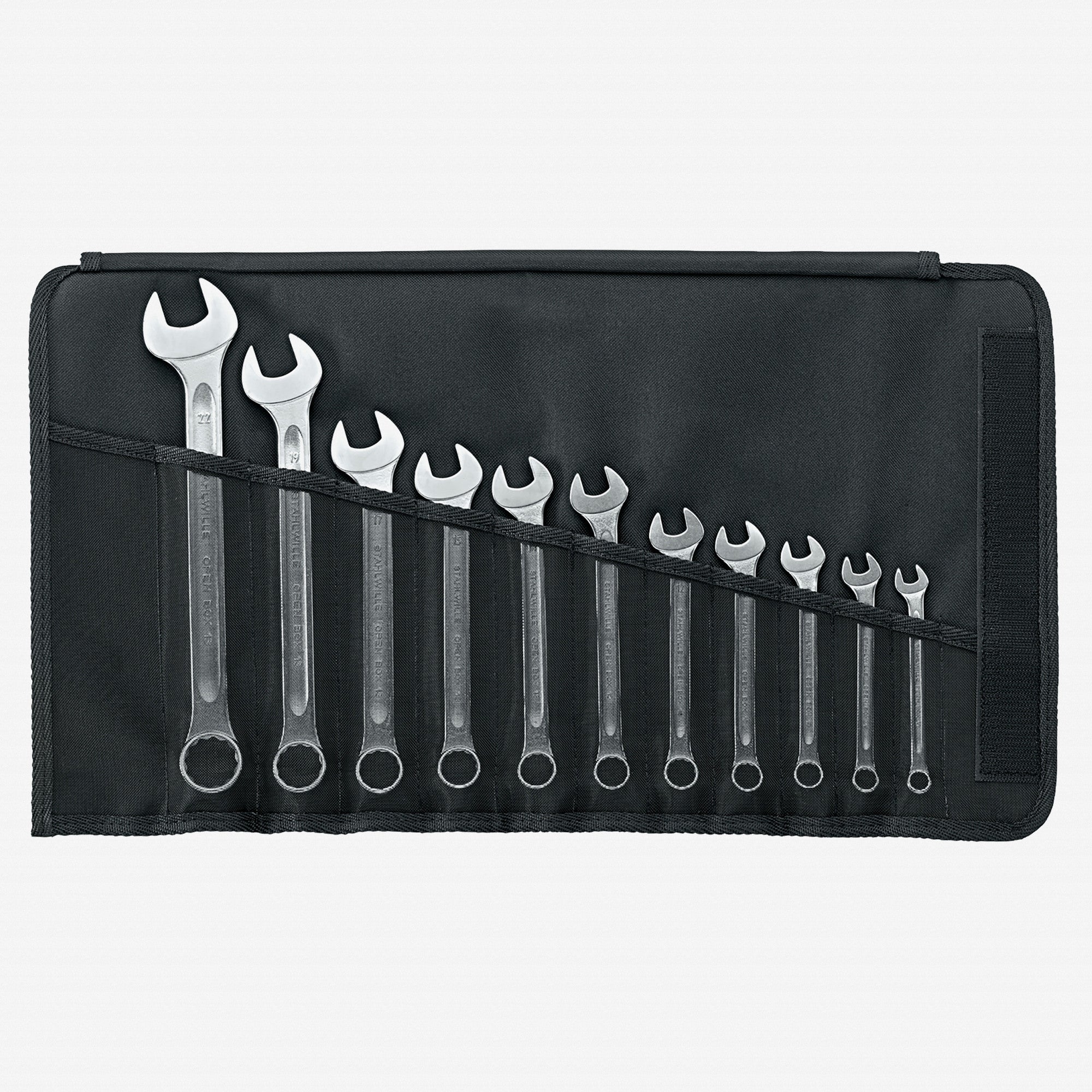 Stahlwille 13/11 OPEN BOX Combination Spanner Set, Metric, 8-22mm, 11 Pieces - ST96400802 - KC Tool