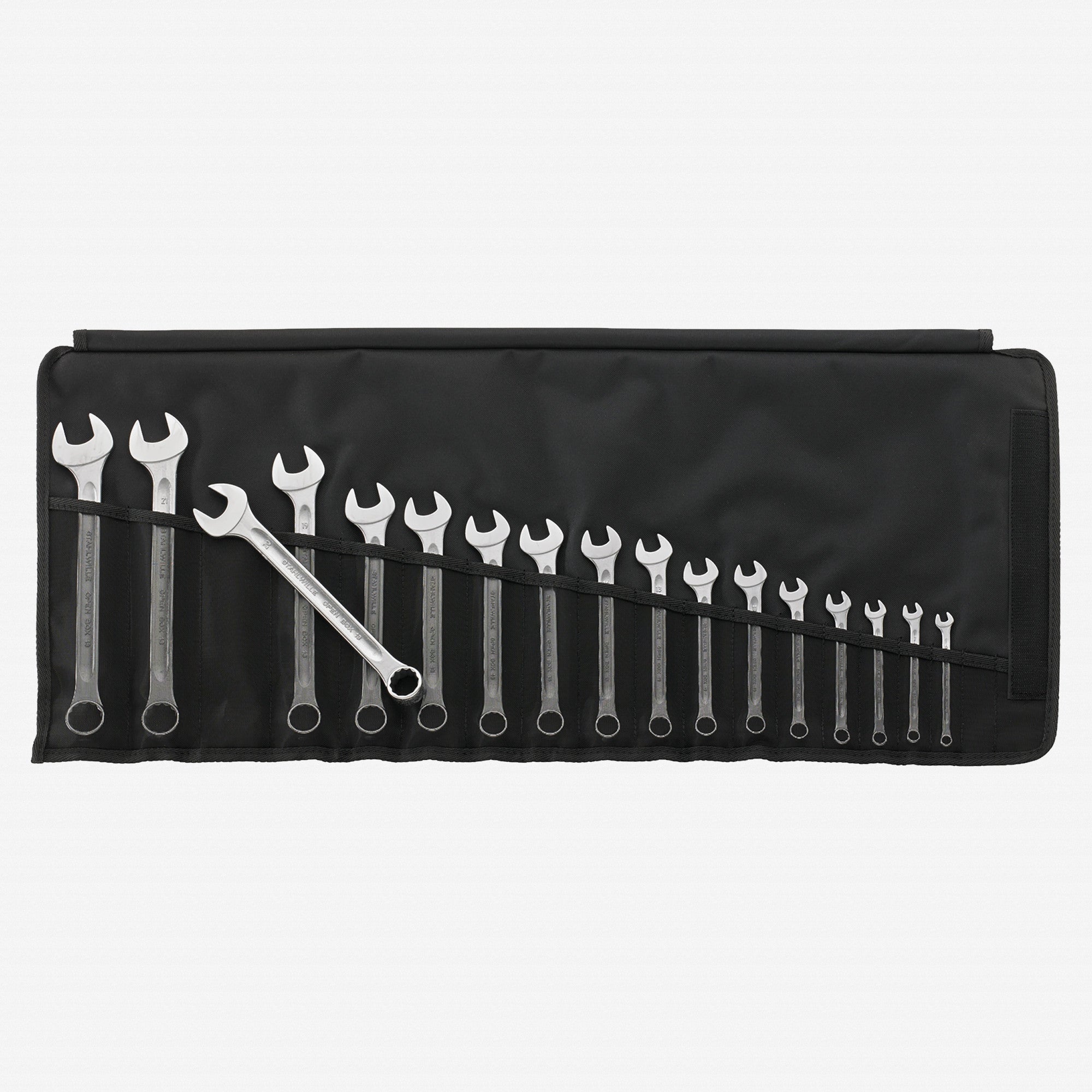 Stahlwille 13/17 OPEN BOX Combination Spanner Set, Metric, 6-22mm, 17 Pieces - ST96400804 - KC Tool