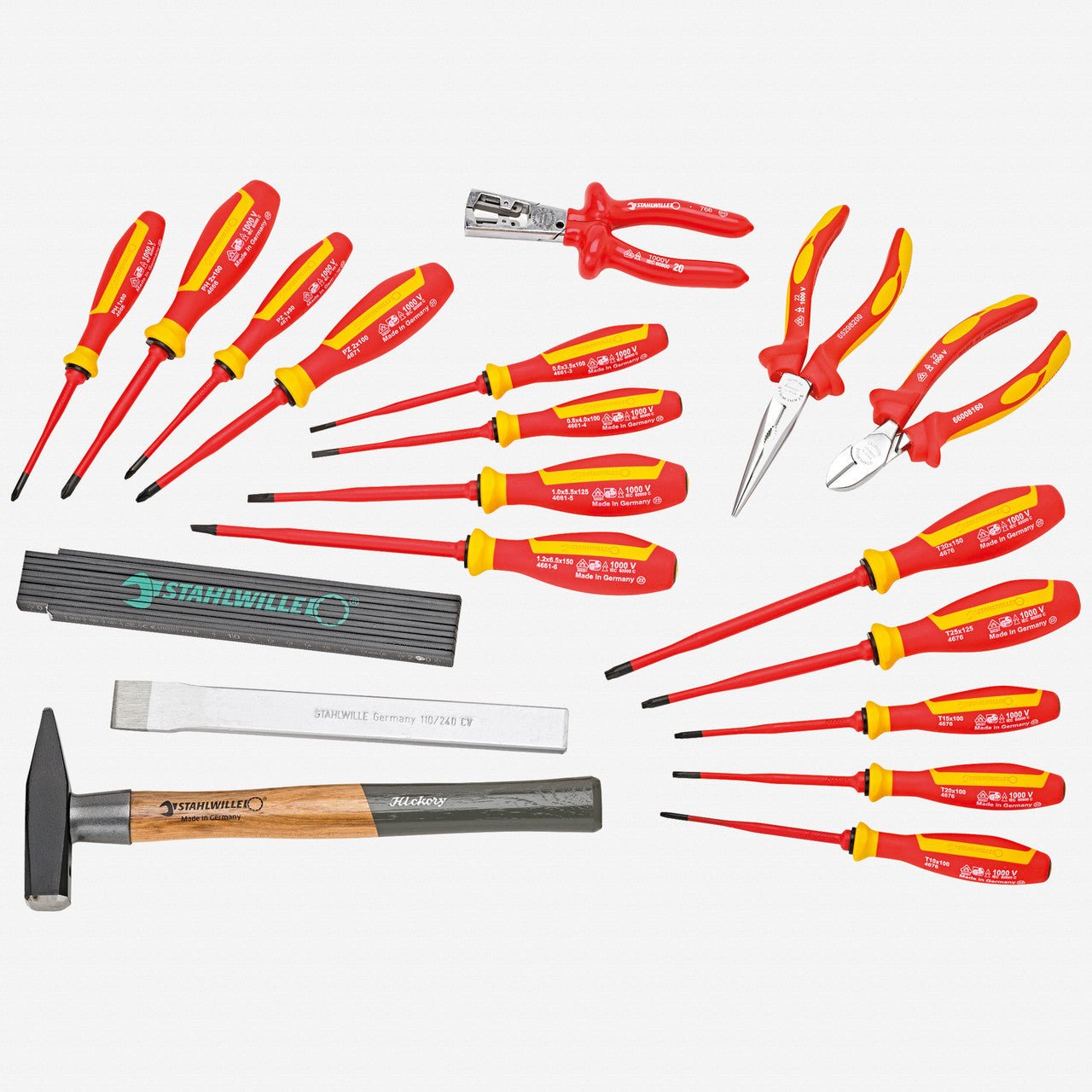 Stahlwille 13215/19 VDE MultiUse VDE Insulated Rolling Backpack Tool Set, 20 Pieces - ST98810303 - KC Tool