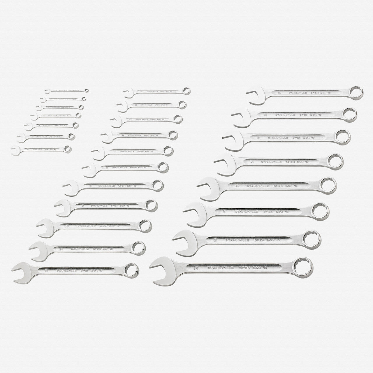 Stahlwille 13/26 OPEN BOX Combination Spanner Set, Metric, 6 - 32mm, 26 Pieces - ST96400805 - KC Tool