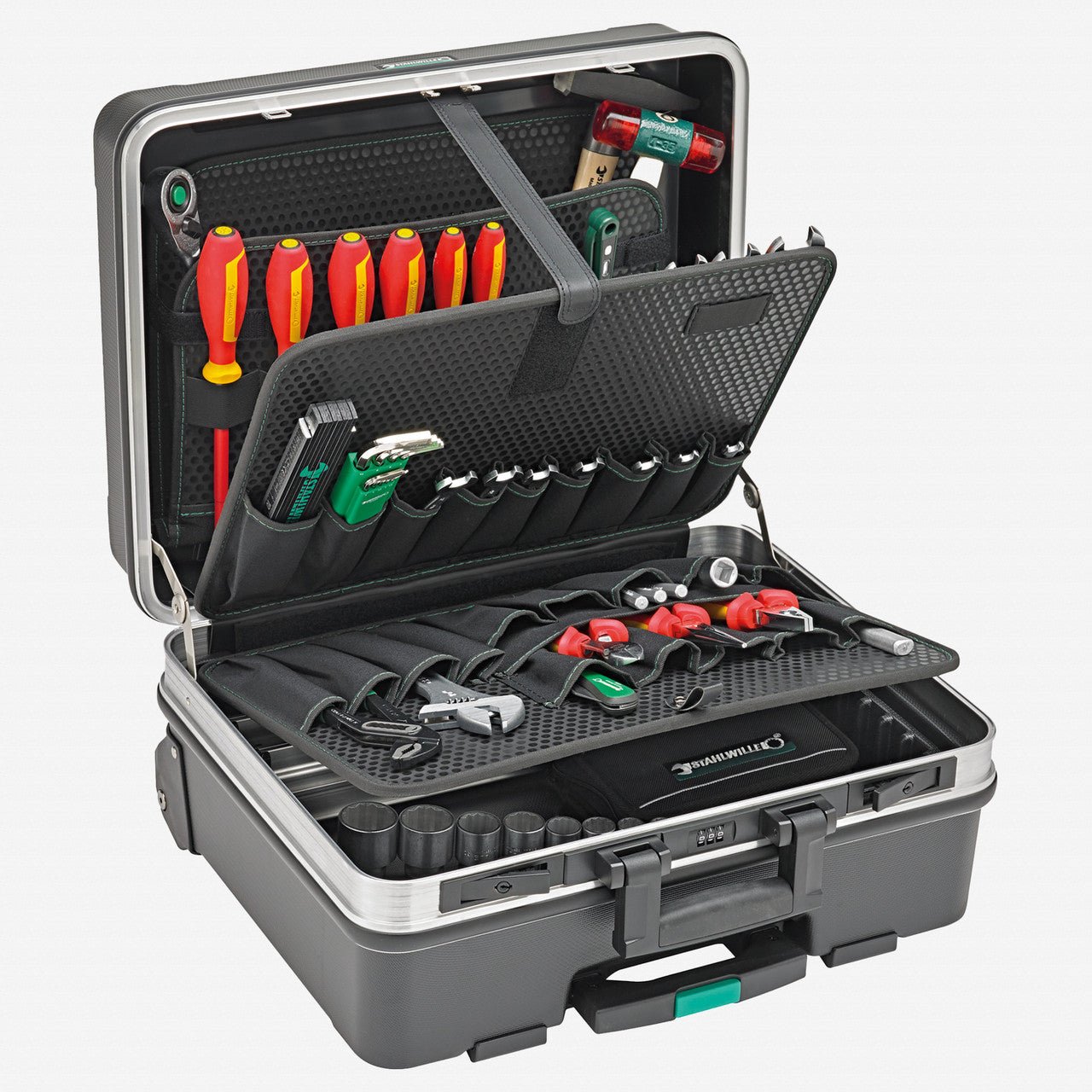 Stahlwille 13302/88 VDE Insulated Tool Set in Mobile Hardshell Case, 88 Pieces - ST98830185 - KC Tool
