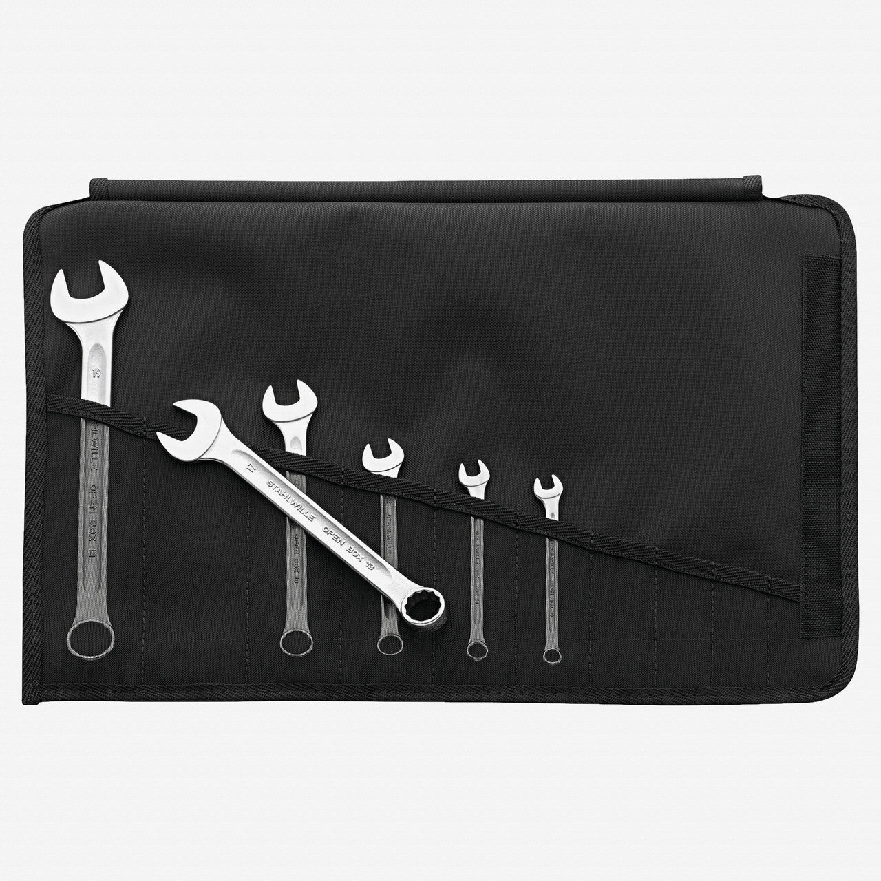 Stahlwille 13/6 OPEN BOX Combination Spanner Set, Metric, 7-19mm, 6 Pieces - ST96400813 - KC Tool