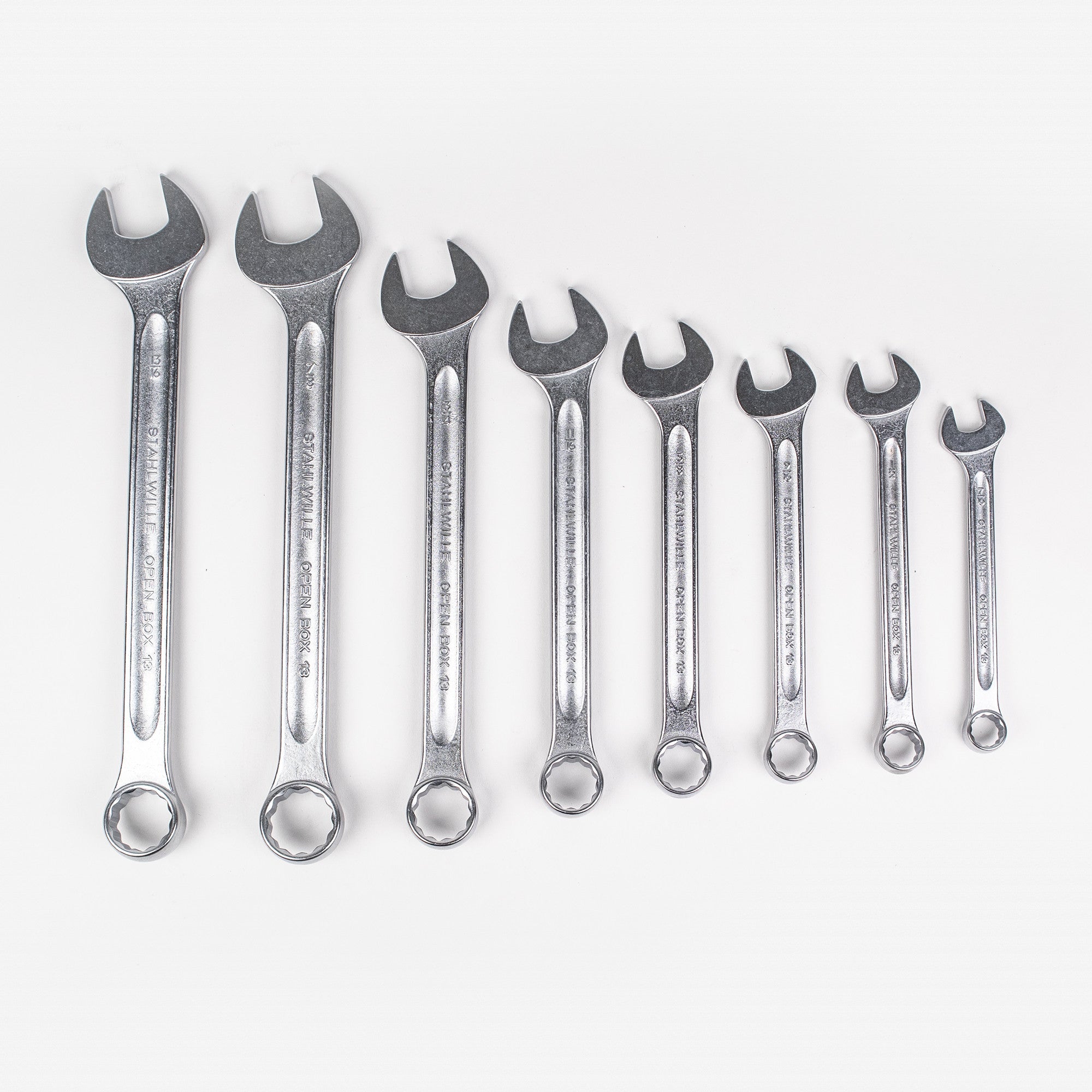 Stahlwille 13a/8 Combination Spanner Set, SAE, 7/16 - 7/8", 8 Pieces - ST96404803 - KC Tool